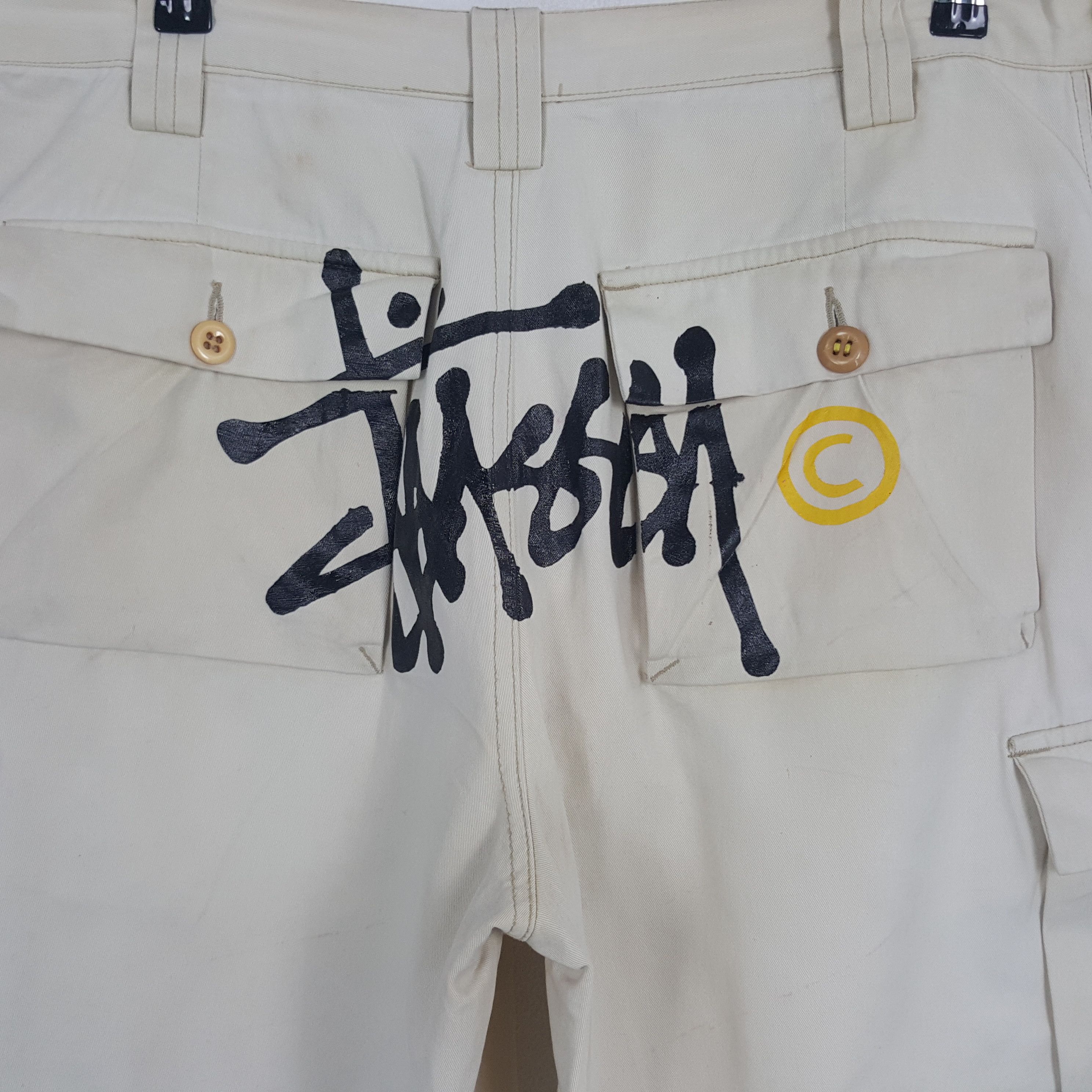 Stussy × Vintage Vintage Stussy American Streetwear Style Cargo Shorts Size US 34 / EU 50 - 2 Thumbnail