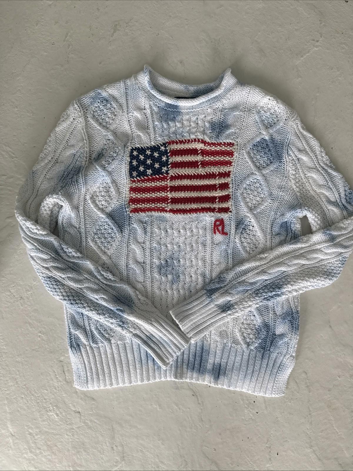 Polo Ralph Lauren Polo Ralph Lauren Cotton Rollneck Flag Sweater Women’s Small Size S / US 4 / IT 40 - 1 Thumbnail