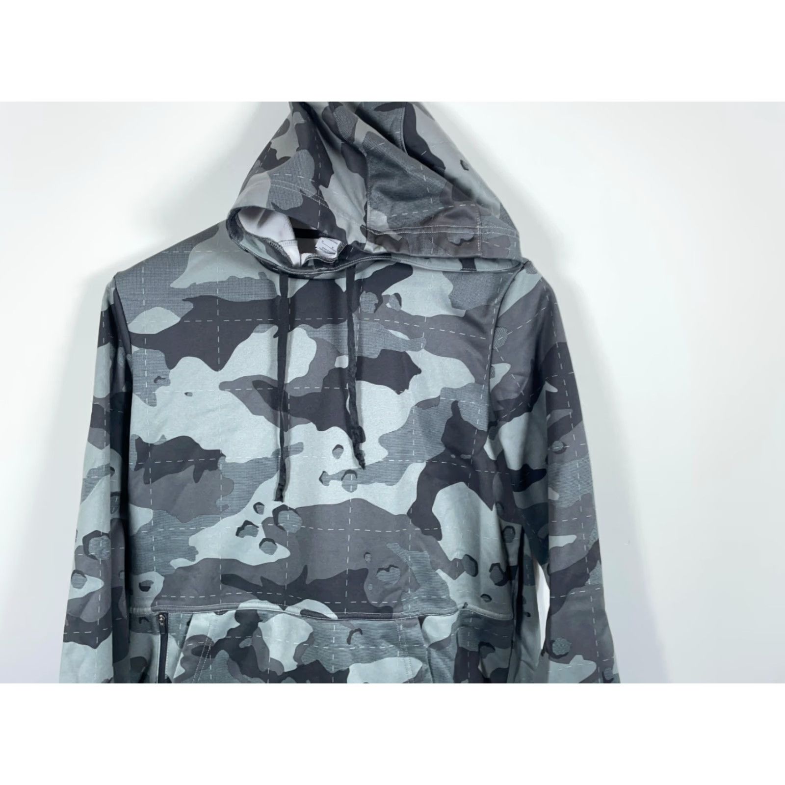 Nike Nike Camouflage Hoodie Men's Medium Gray Therma-Fit Pullover Sweatshirt Size US M / EU 48-50 / 2 - 4 Thumbnail