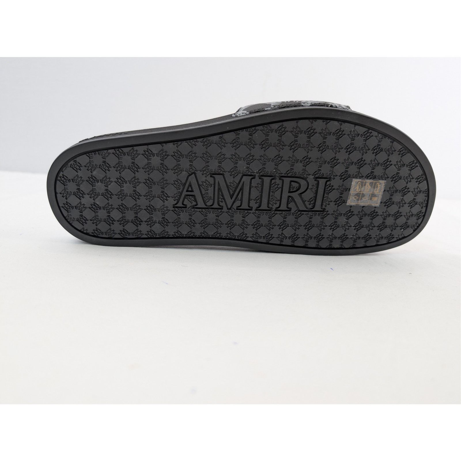 Amiri o1rshd1 MA Quad Canvas Pool Slide Sandals in Black Size US 12 / EU 45 - 14 Thumbnail