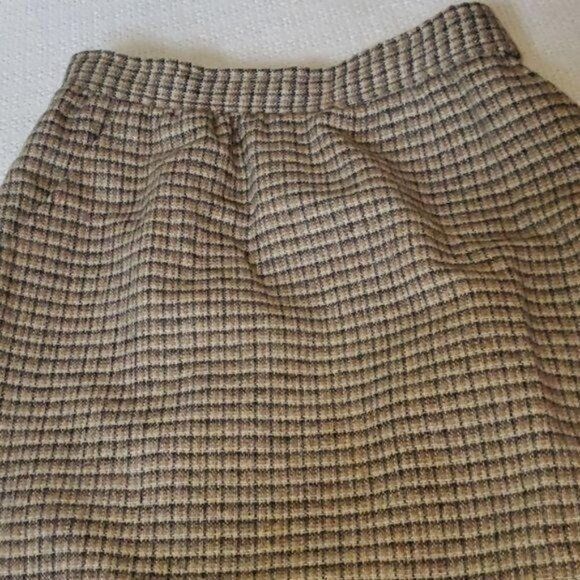 Vintage Austin Hill Vintage Union Made Wool Brown Plaid Lined Zipper Size 30" / US 8 / IT 44 - 2 Thumbnail