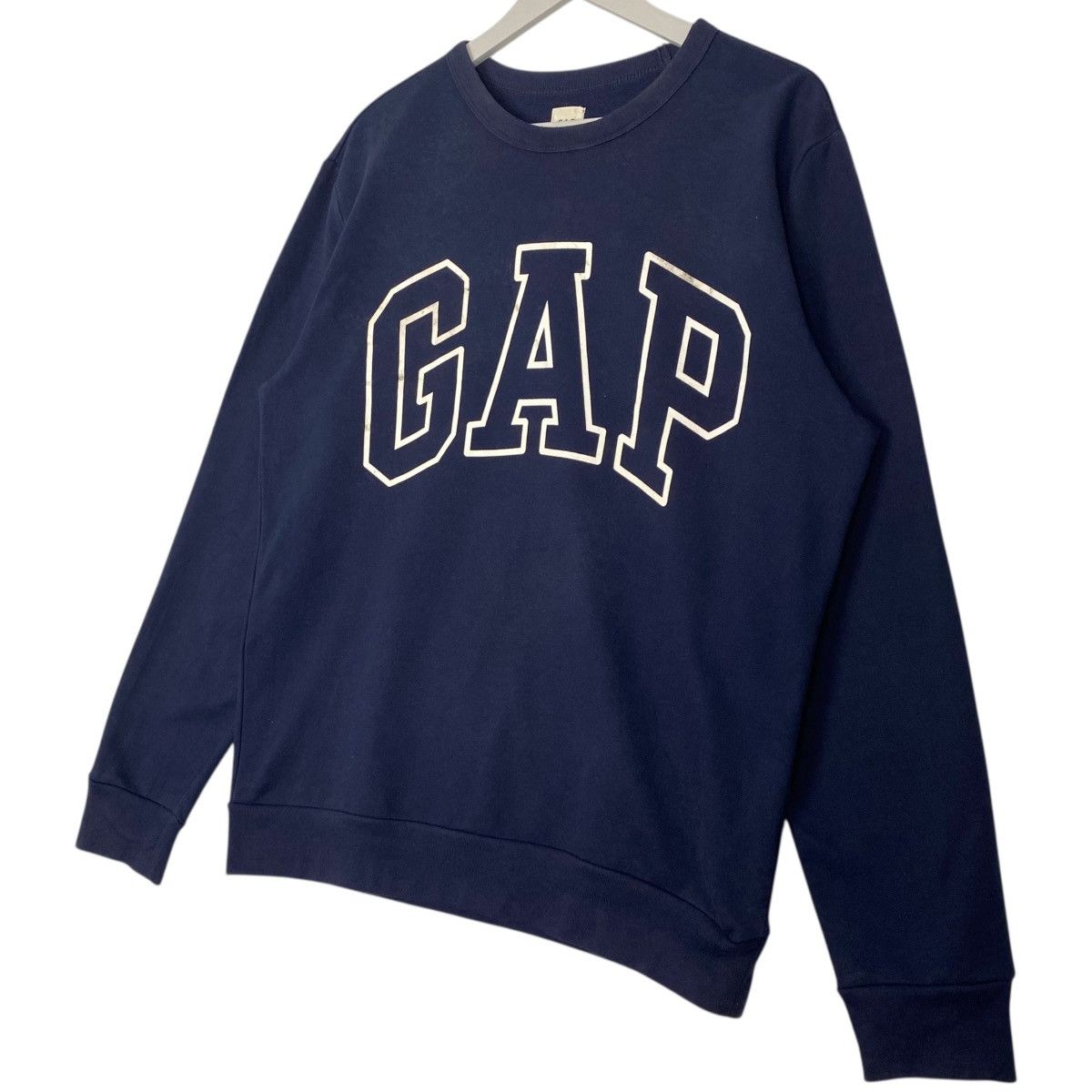 Vintage Vintage Gap Big Logo Printed NavyBlue Pullover Jumper Size M Size US M / EU 48-50 / 2 - 2 Thumbnail