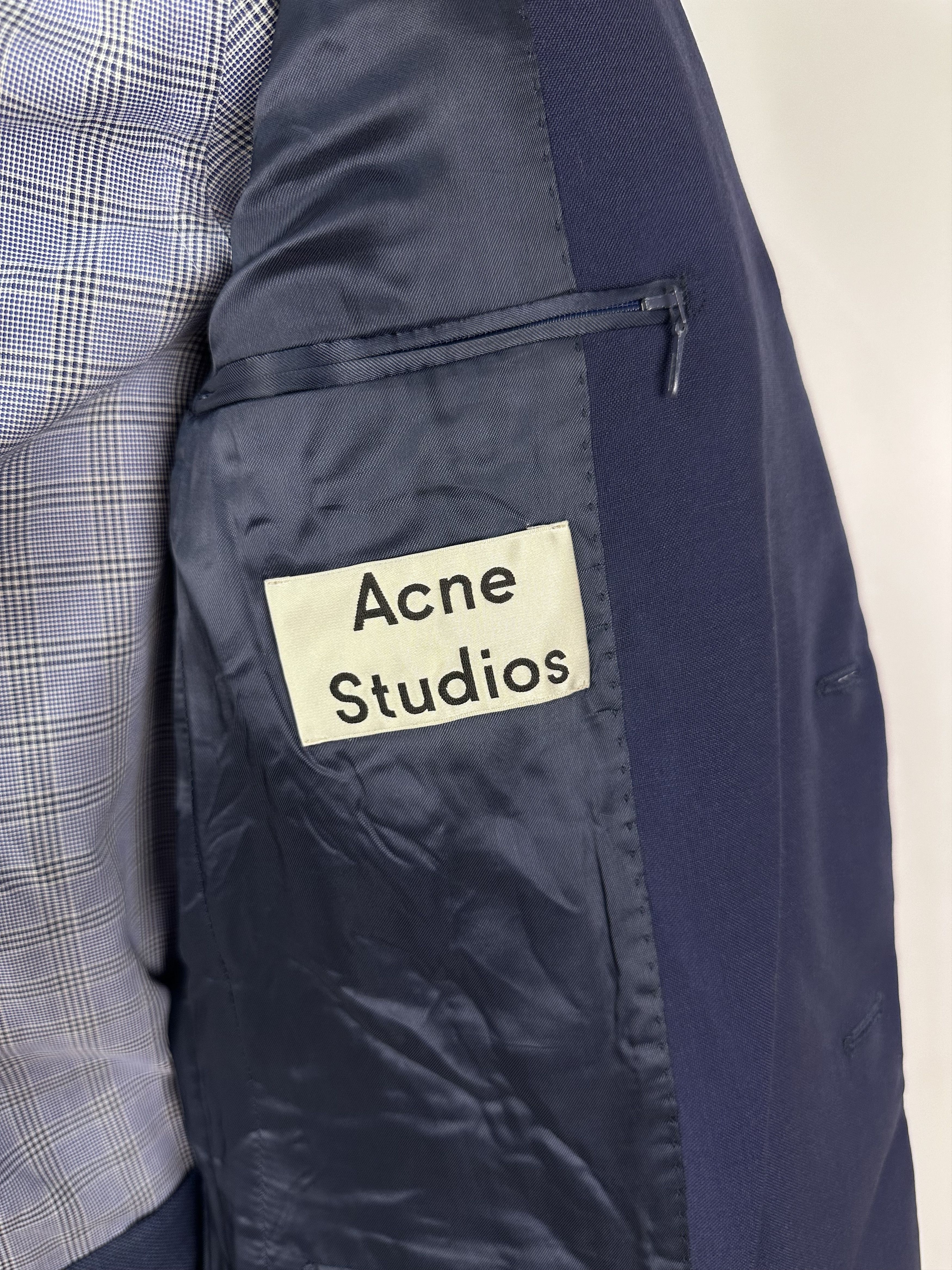 Acne Studios Acne Studios Drifter J PW MH Mens Blazer Jacket Blue Size 50 Size 50R - 9 Thumbnail