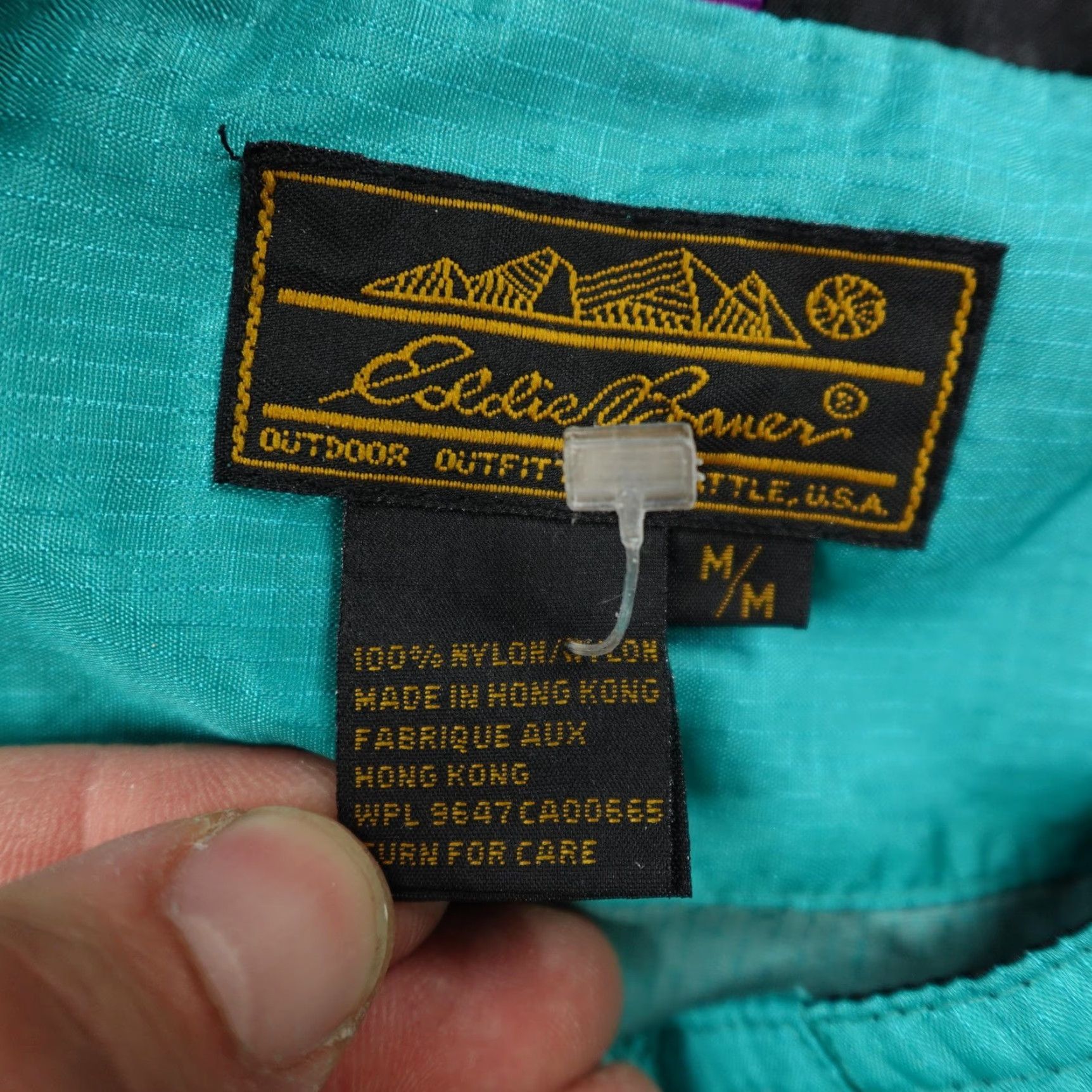 Eddie Bauer Vintage Eddie Bauer Jacket Mens Medium Blue Black Windbreaker Anorak Pullover Size US M / EU 48-50 / 2 - 7 Thumbnail