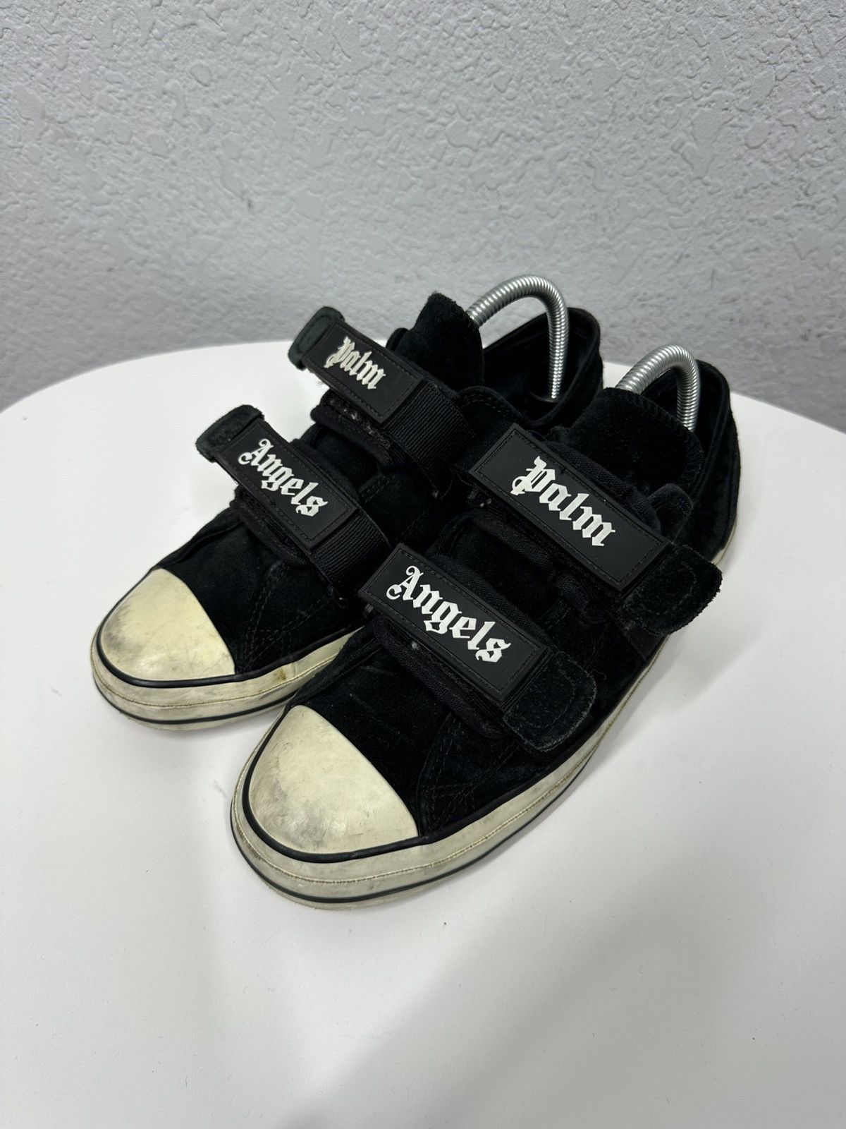 Palm Angels Vintage Palm Angels Vulcanized Low Top Sneakers Big Logo Size US 7.5 / EU 40-41 - 2 Thumbnail