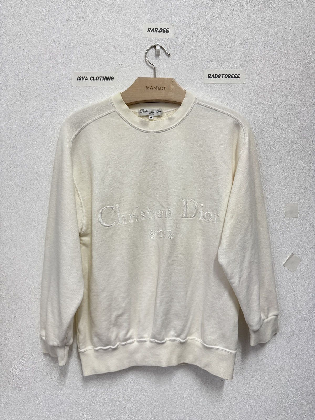 Christian Dior Monsieur Christian Dior Sport Sweatshirt Cream Size US M / EU 48-50 / 2 - 1 Thumbnail