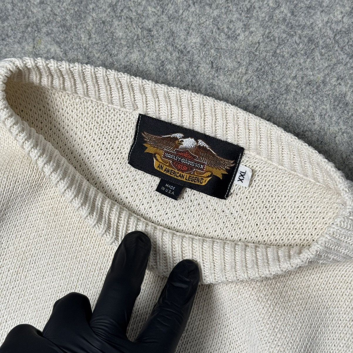 Harley Davidson Vintage Rare Harley Davidson Cream Sweater Size US XXL / EU 58 / 5 - 6 Thumbnail