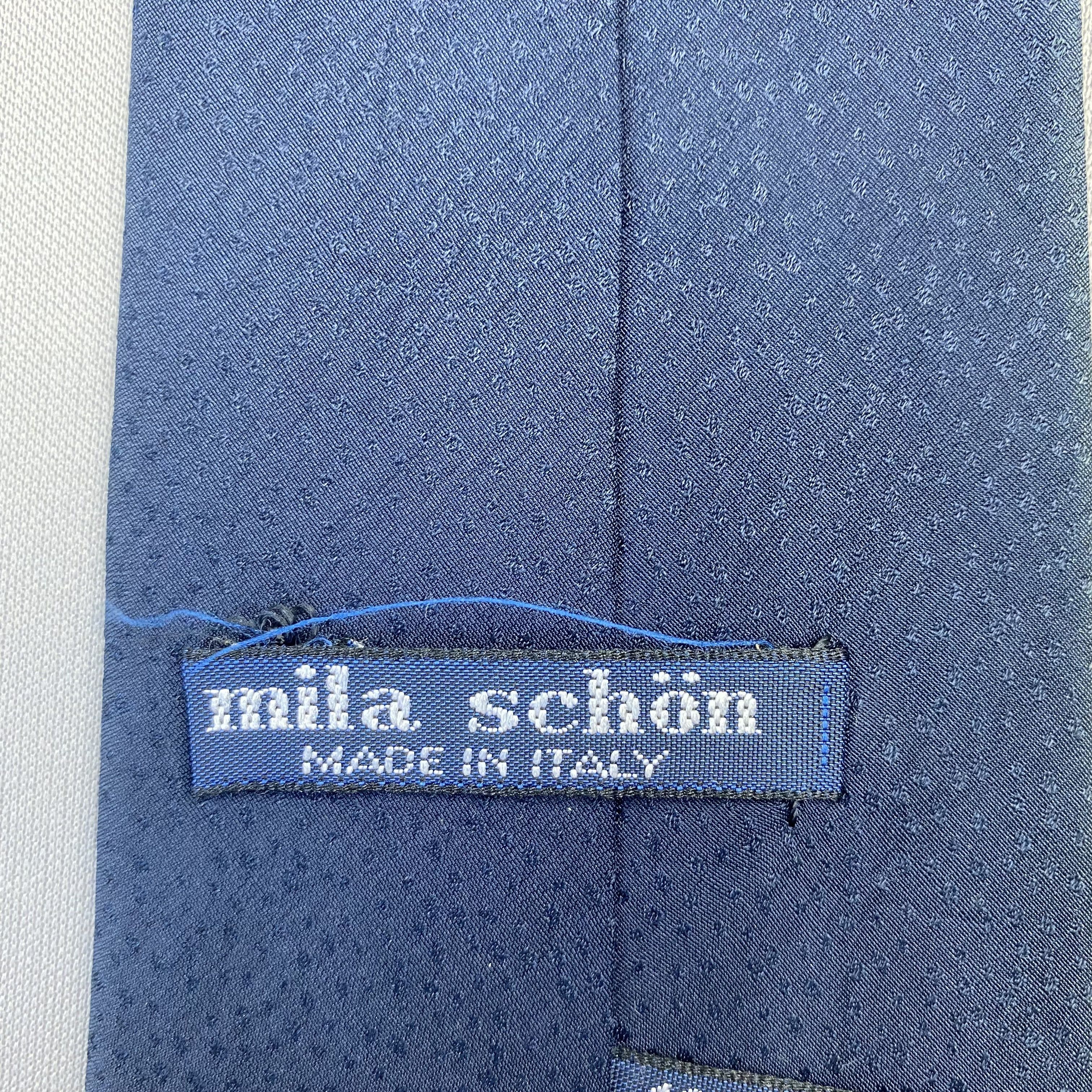 Mila Schon Vintage Mila Schon SILK Necktie Cravate Pure Silk Neck Tie Size ONE SIZE - 7 Thumbnail