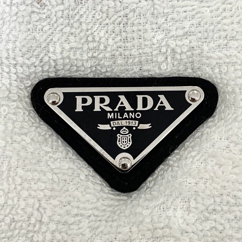 Prada Prada White Cotton Casual Towel Shorts-2506 Size 39" - 5 Thumbnail