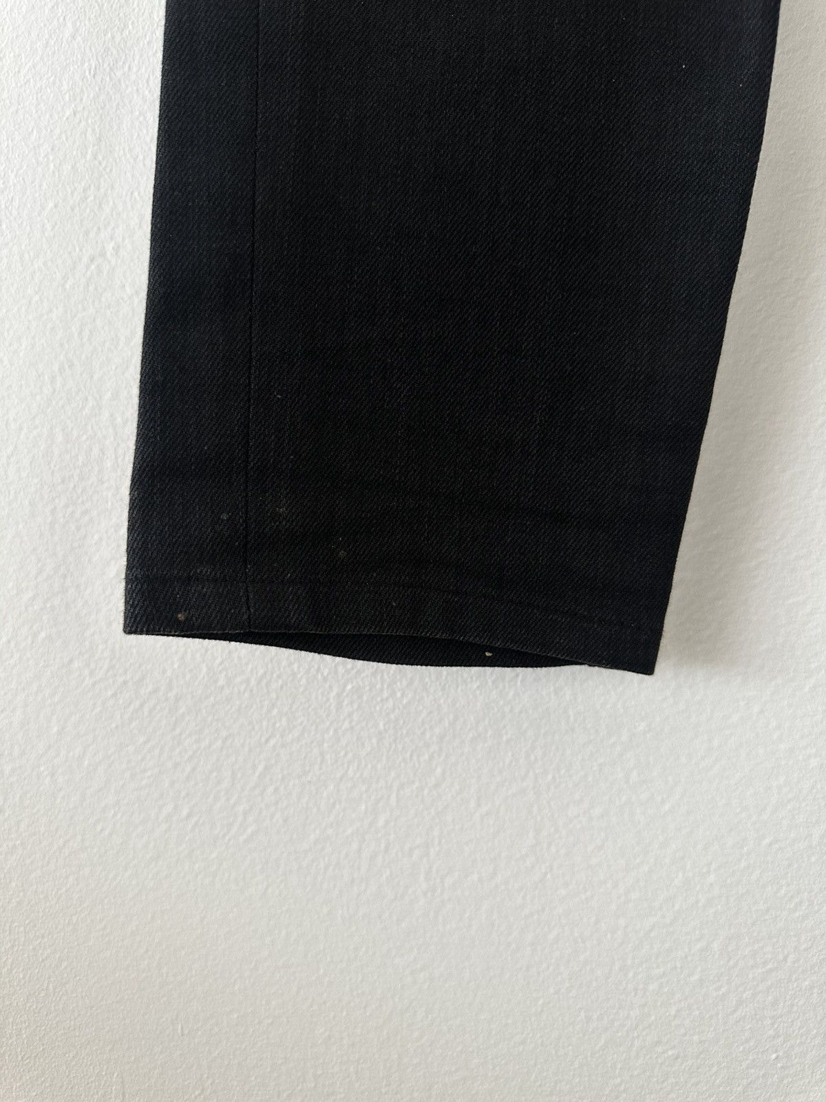 Saint Laurent Paris SS14 D05 Black Raw Denim High Waisted Skinny Jeans Size US 27 - 5 Thumbnail