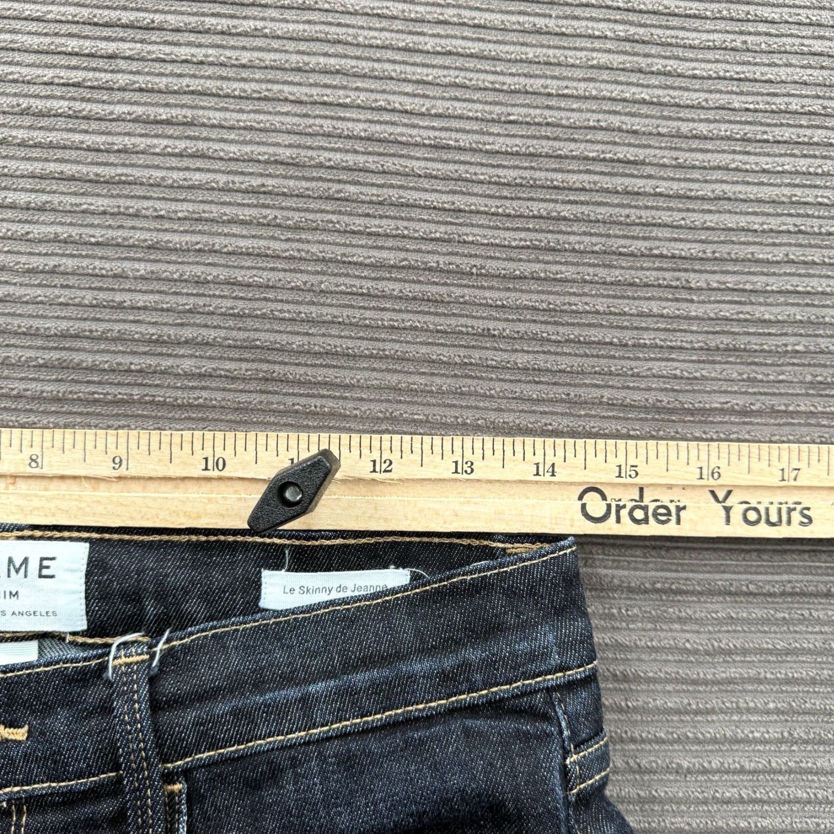Frame FRAME Le Skinny De Jeanne Jeans Women 28 Cotton Blue Frame Denim Le Skinny De Jeanne Low Rise Jeans Women 28 Cotton Blue Designer Jeans Size 28" / US 6 / IT 42 - 5 Thumbnail