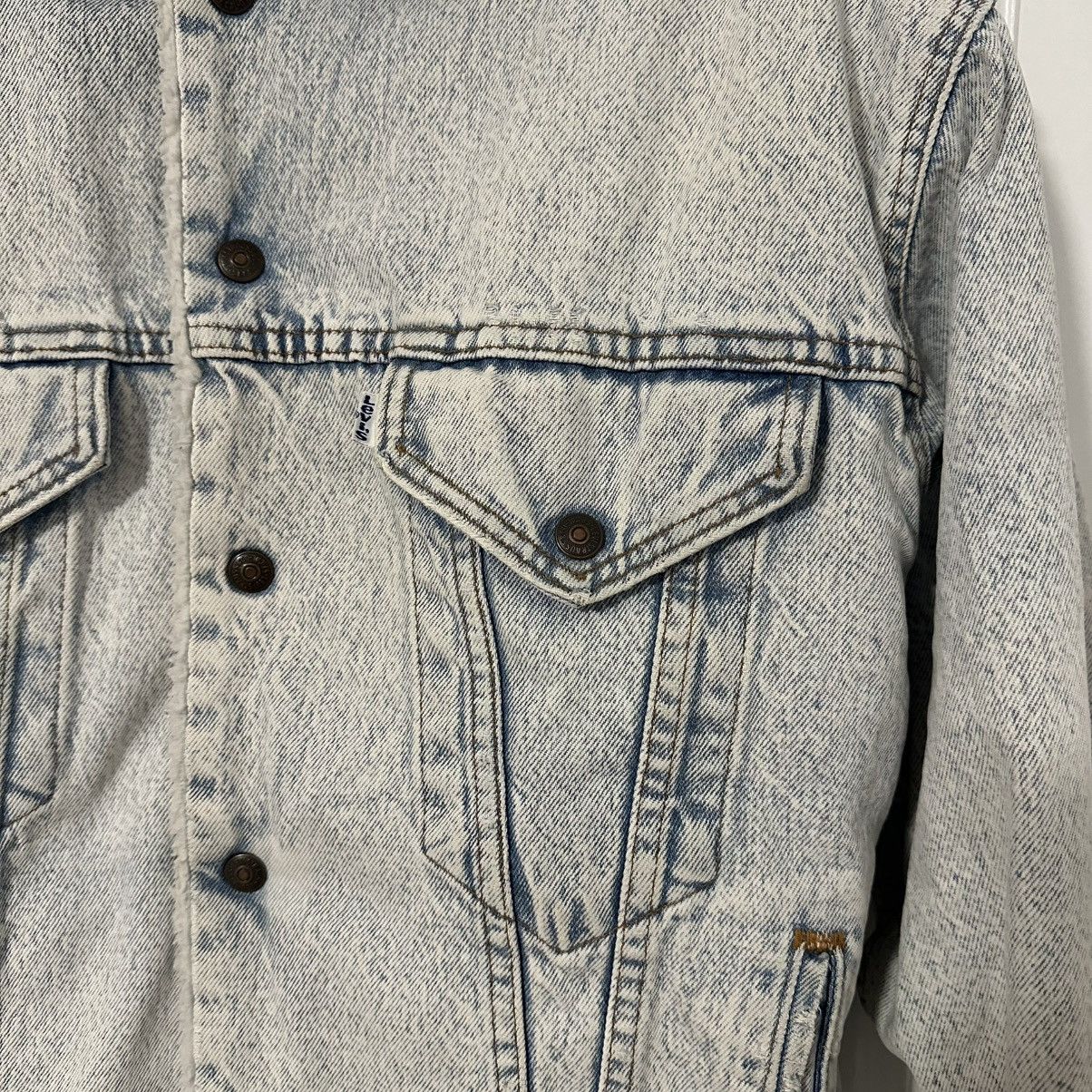 Levi's Vintage 1990s Levi's Sherpa Denim Trucker Jacket Size US XL / EU 56 / 4 - 4 Thumbnail
