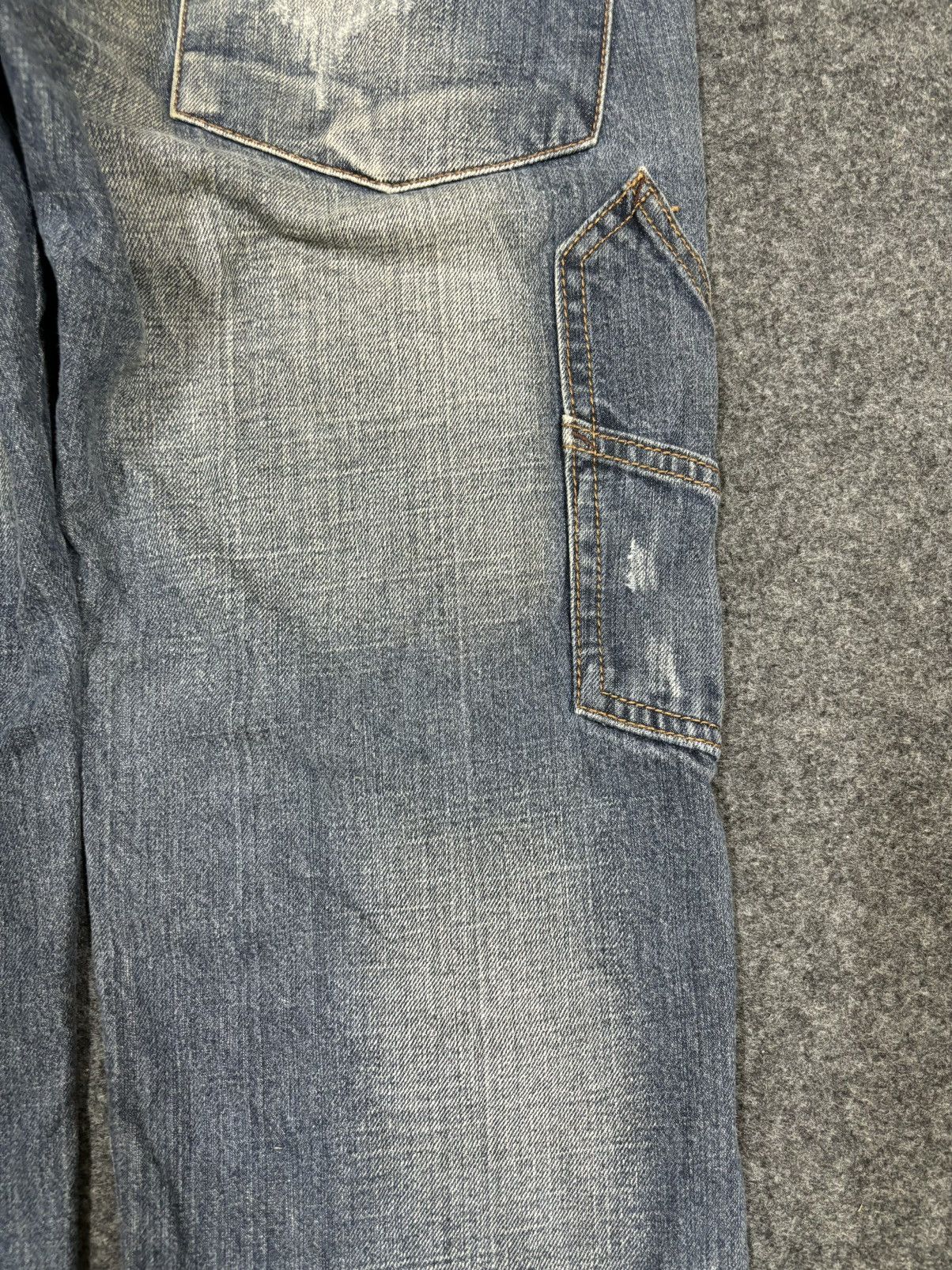 Japanese Brand 💥Sick 90s💥Rare Back Number 7 Pocket Double Knee Denim F932 Size US 30 / EU 46 - 11 Thumbnail
