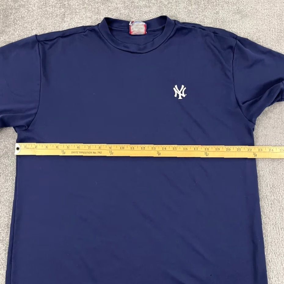 Vintage New York Yankees Shirt Mens Large Blue Majestic Authentic Baseball Embroidered Size US L / EU 52-54 / 3 - 6 Thumbnail