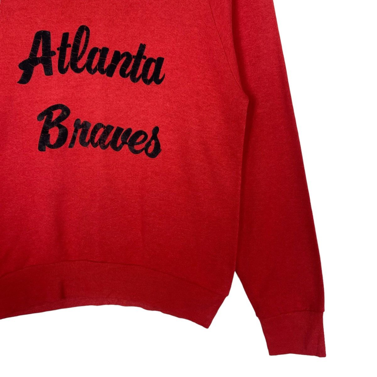American Needle Vintage 90s Atlanta Bravers Big Logo Crewneck Sweatshirt Size US S / EU 44-46 / 1 - 5 Thumbnail