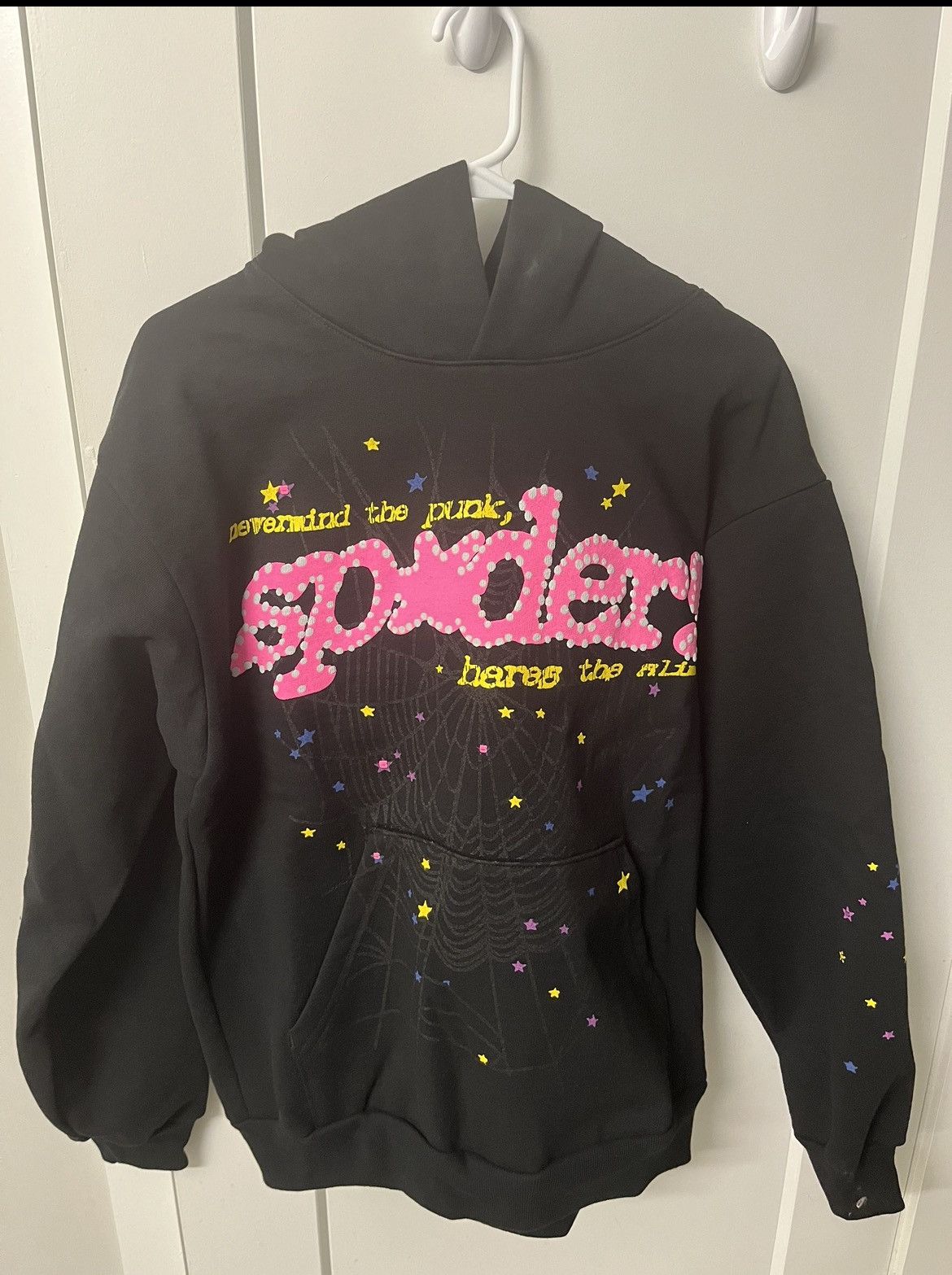 スパイダー　sp5der Spider Sp5der Black P*nk V2 Hoodie | Grailed