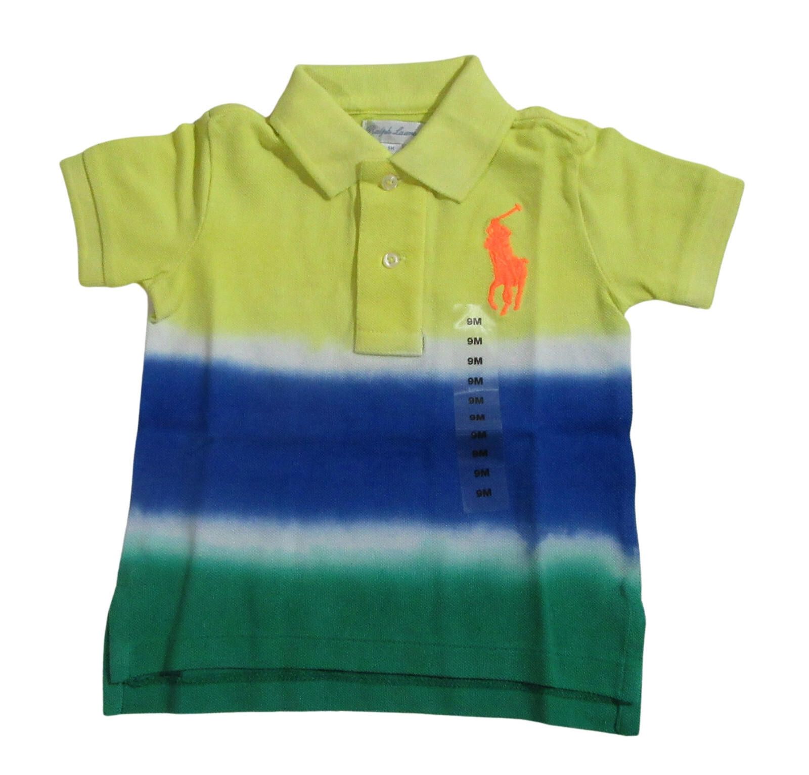 Polo Ralph Lauren Ralph Lauren Polo Baby Boys Short Sleeve Dip Dye Shirt 24M Size US XXS / EU 40 - 1 Thumbnail