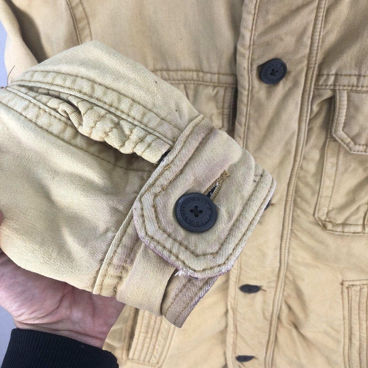 Abercrombie & Fitch Vintage 2000s A&F Zipper Saw Tooth Work Jacket - Faded Size US M / EU 48-50 / 2 - 20 Thumbnail