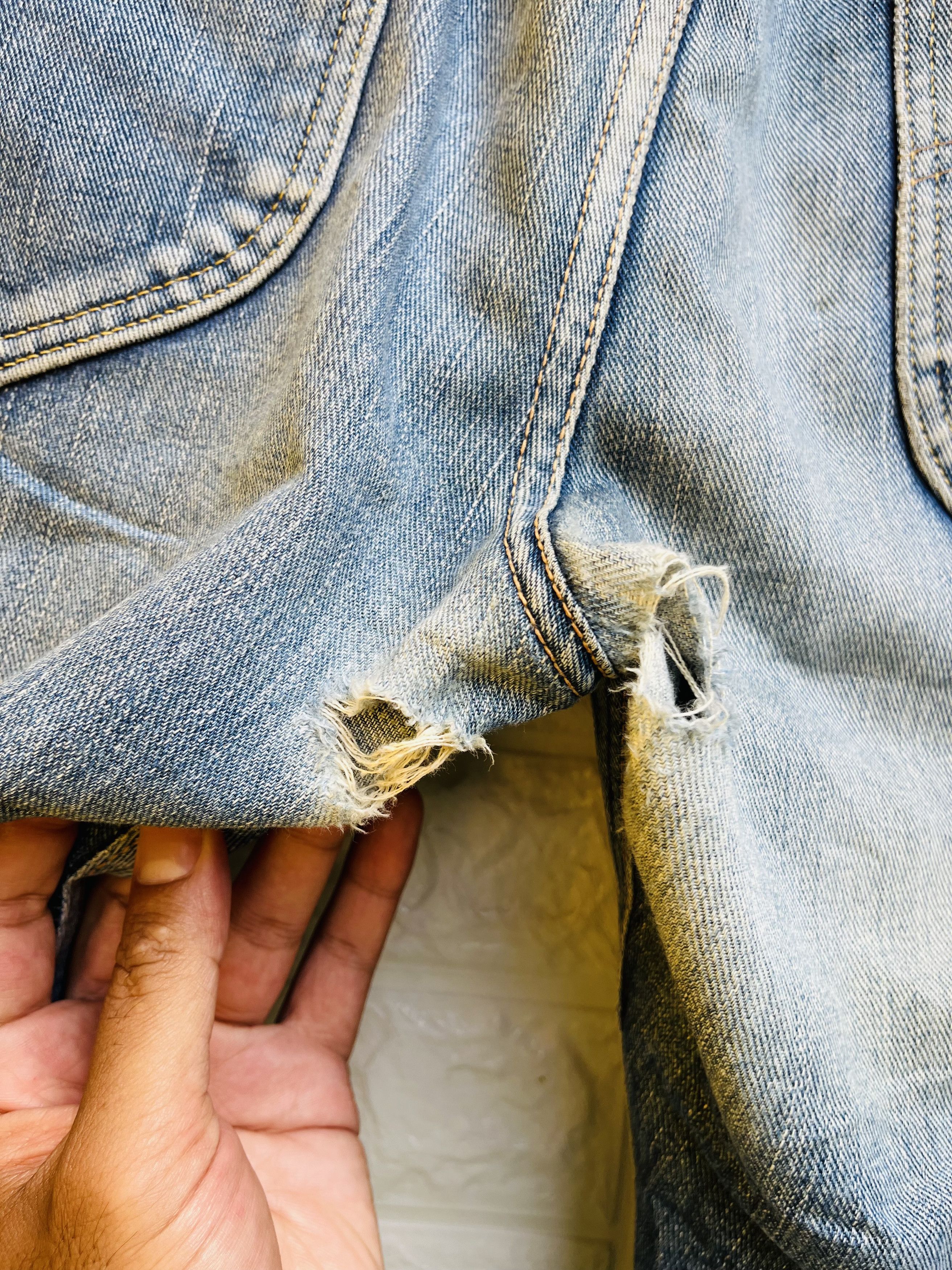 Japanese Brand × Lee × Vintage Vintage LEE 80s Distressed Japan Reproduction Fashion Style Size US 33 - 17 Thumbnail