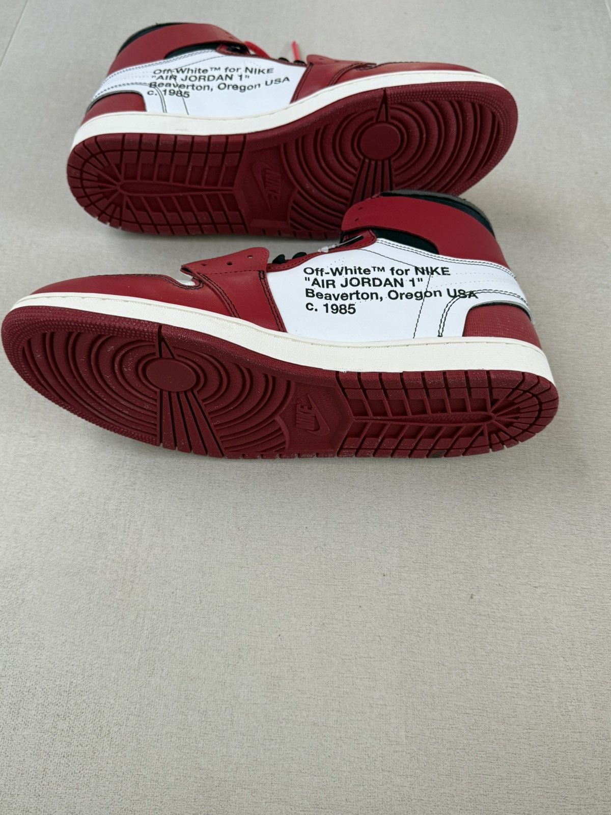 Jordan Brand × Off-White Off-White x Air Jordan 1 Chicago Size 14 Excellent Condition Size US 14 / EU 47 - 3 Thumbnail