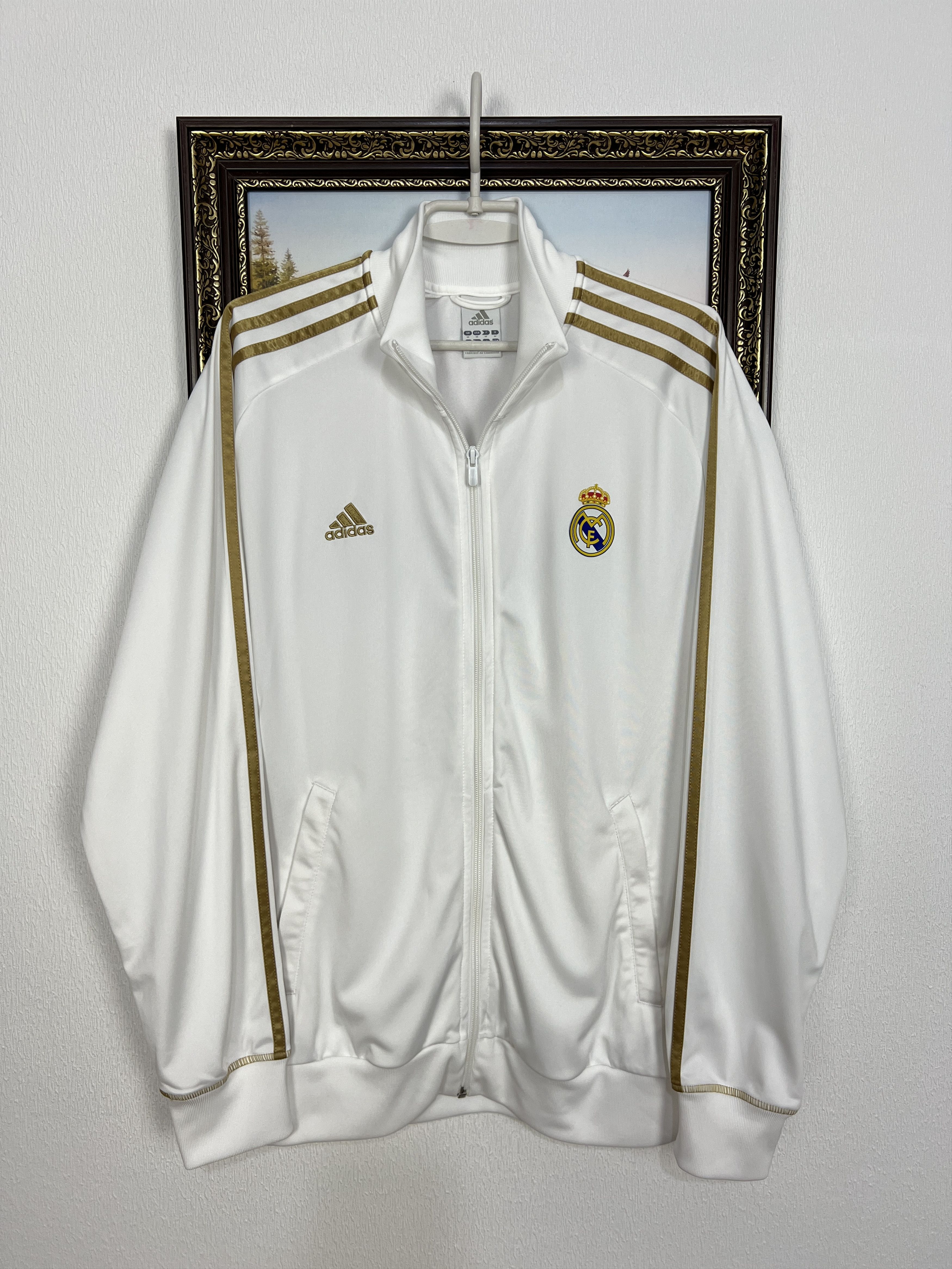 Adidas Vintage Adidas Real Madrid Football Jacket Soccer Track Top Size US M / EU 48-50 / 2 - 1 Thumbnail