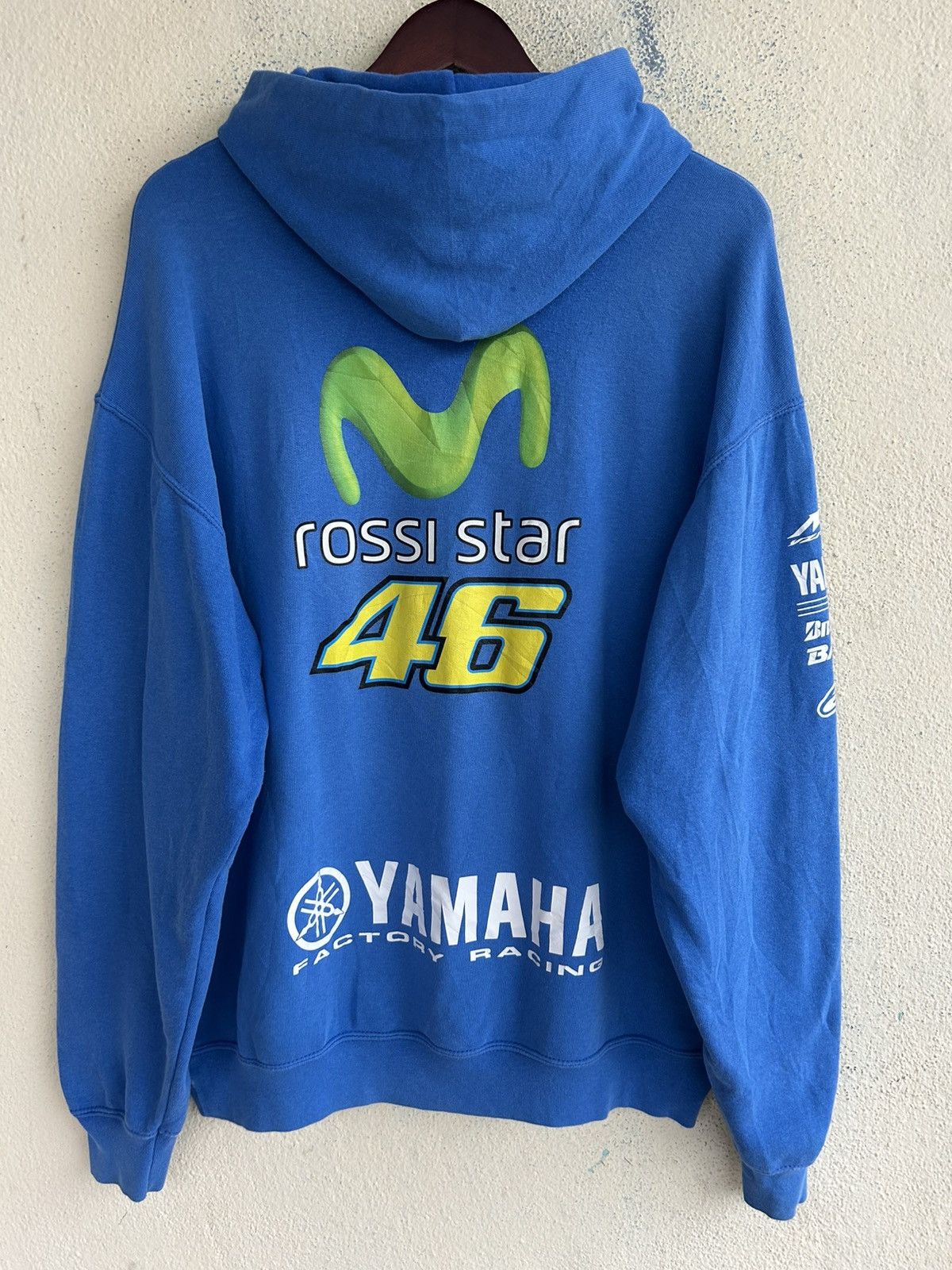 Yamaha VR 46 The Doctor Yamaha Factory Racing Sunfaded Hoodie Size US XL / EU 56 / 4 - 2 Thumbnail