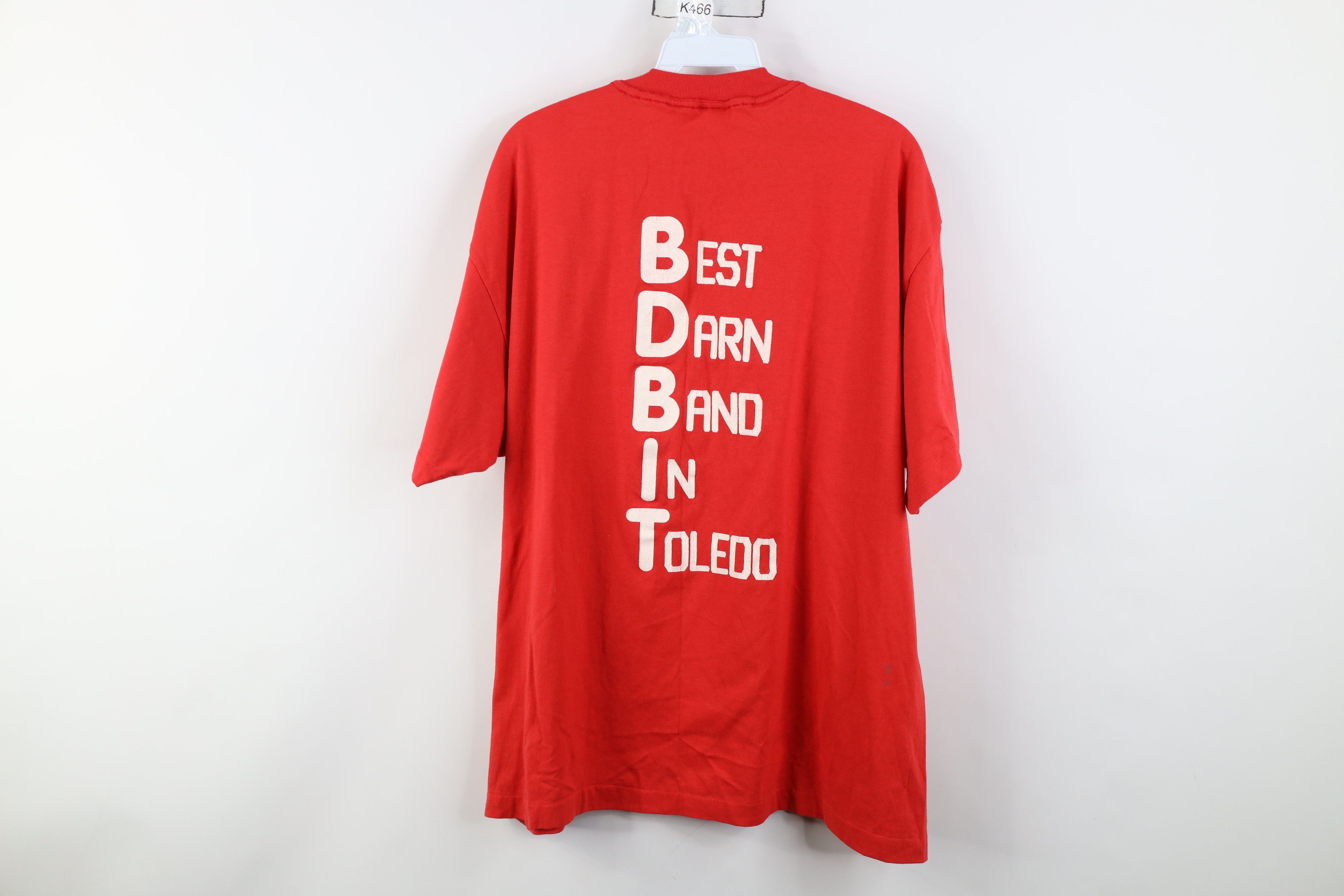 Vintage Vintage 80s 90s School Ram Band Toledo Ohio T-Shirt Red USA Size US XXL / EU 58 / 5 - 12 Thumbnail