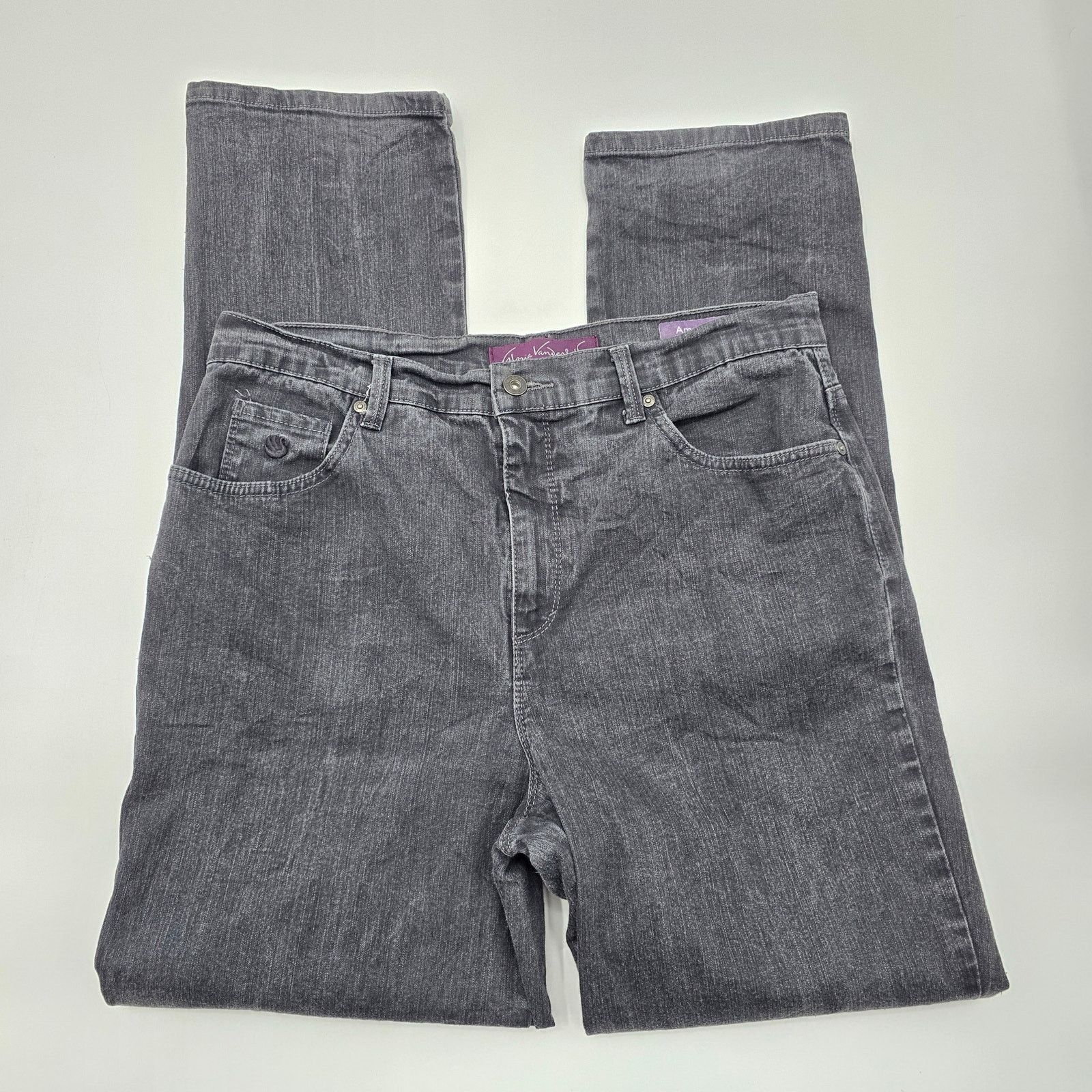 Gloria Vanderbilt Gloria Vanderbilt Gray Amanda Denim Jeans Pants 14 Size 36" / US 14 / IT 50 - 3 Thumbnail