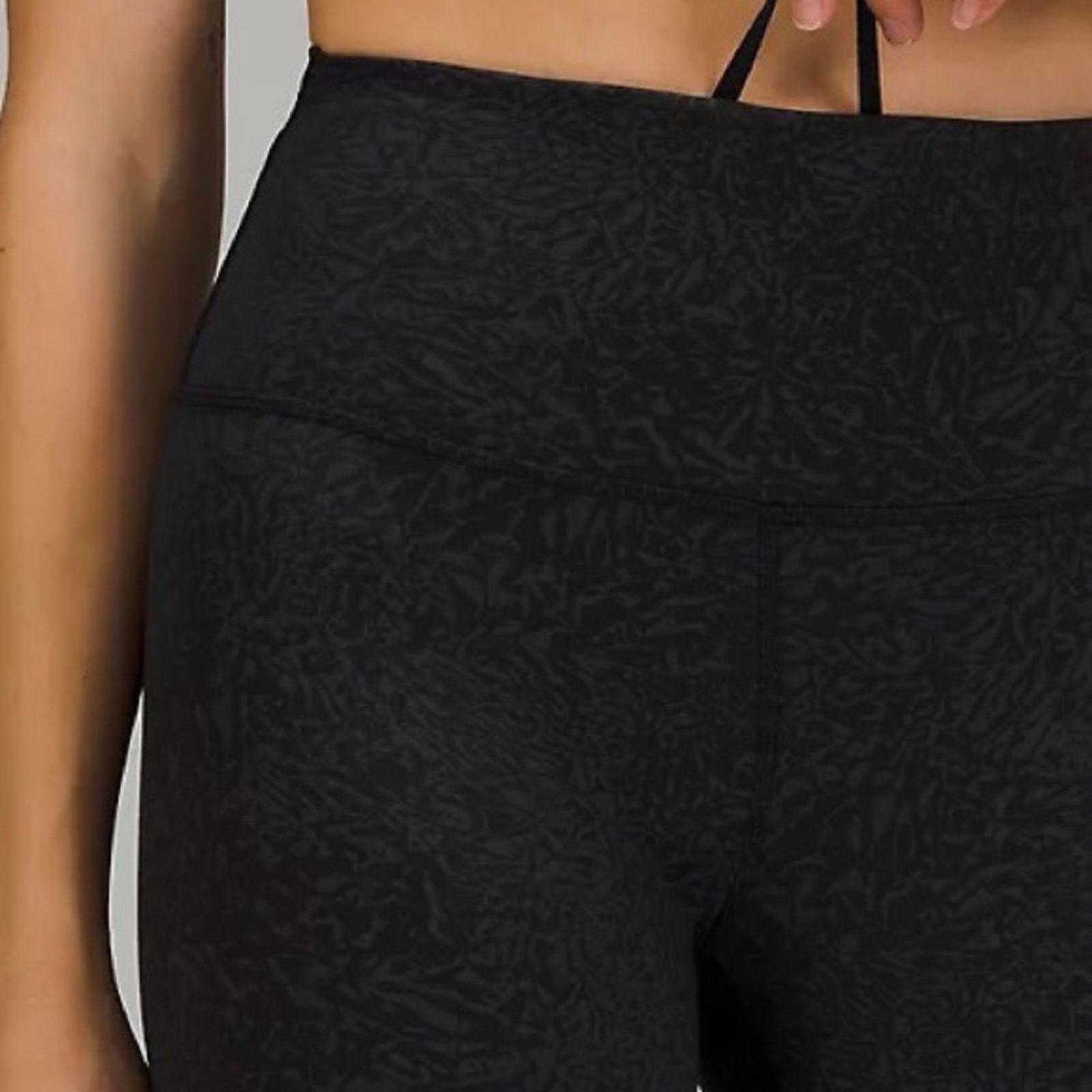 Lululemon LULULEMON Wunder Train HR Tight 25” Sz 20 Crunch Black Gray Size 42" / US 20 - 10 Thumbnail