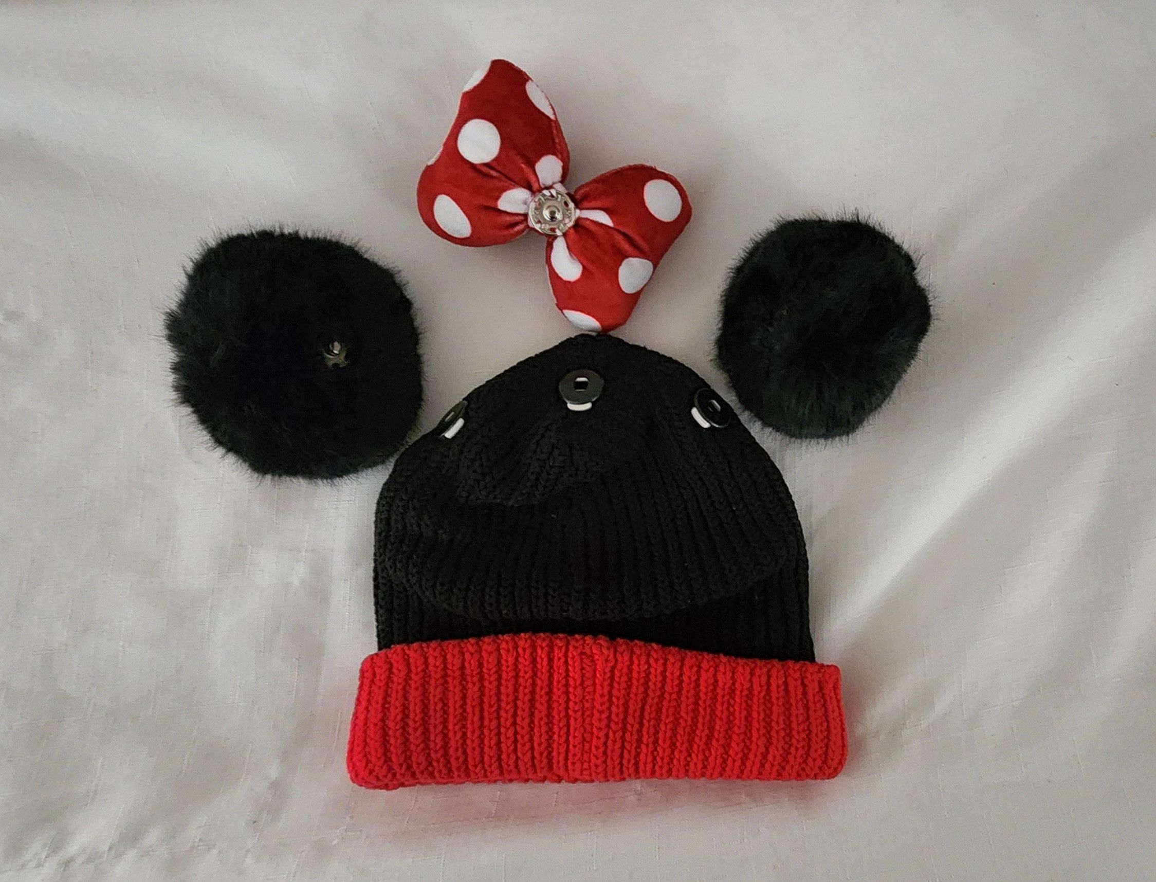 Disney Disney X Love Your Melon MINNIE MOUSE DOUBLE POM BEANIE Size ONE SIZE - 5 Thumbnail