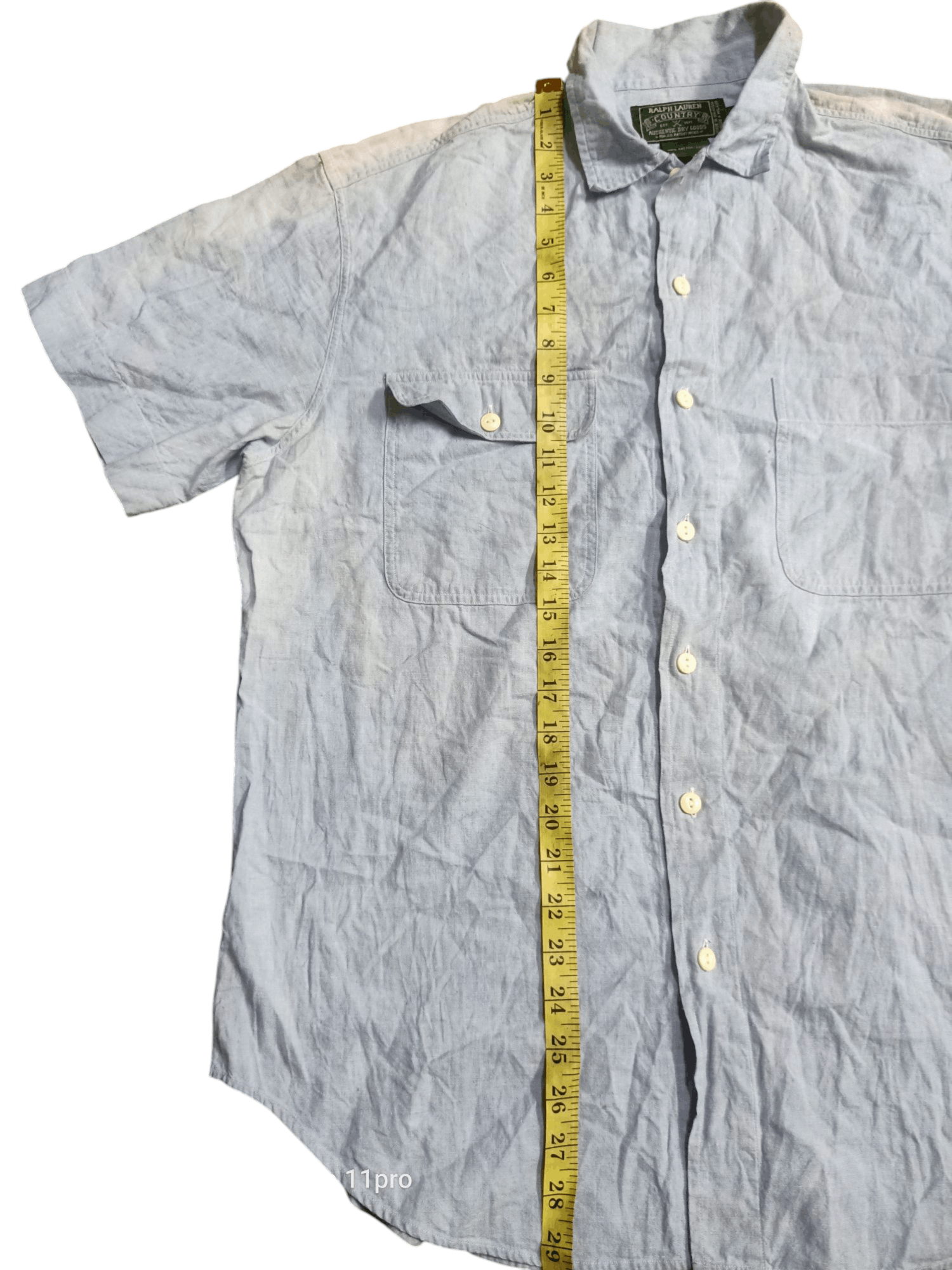RRL Ralph Lauren × Ralph Lauren Vintage RalphLauren Country Chambray Poket Shirt Size US M / EU 48-50 / 2 - 5 Thumbnail