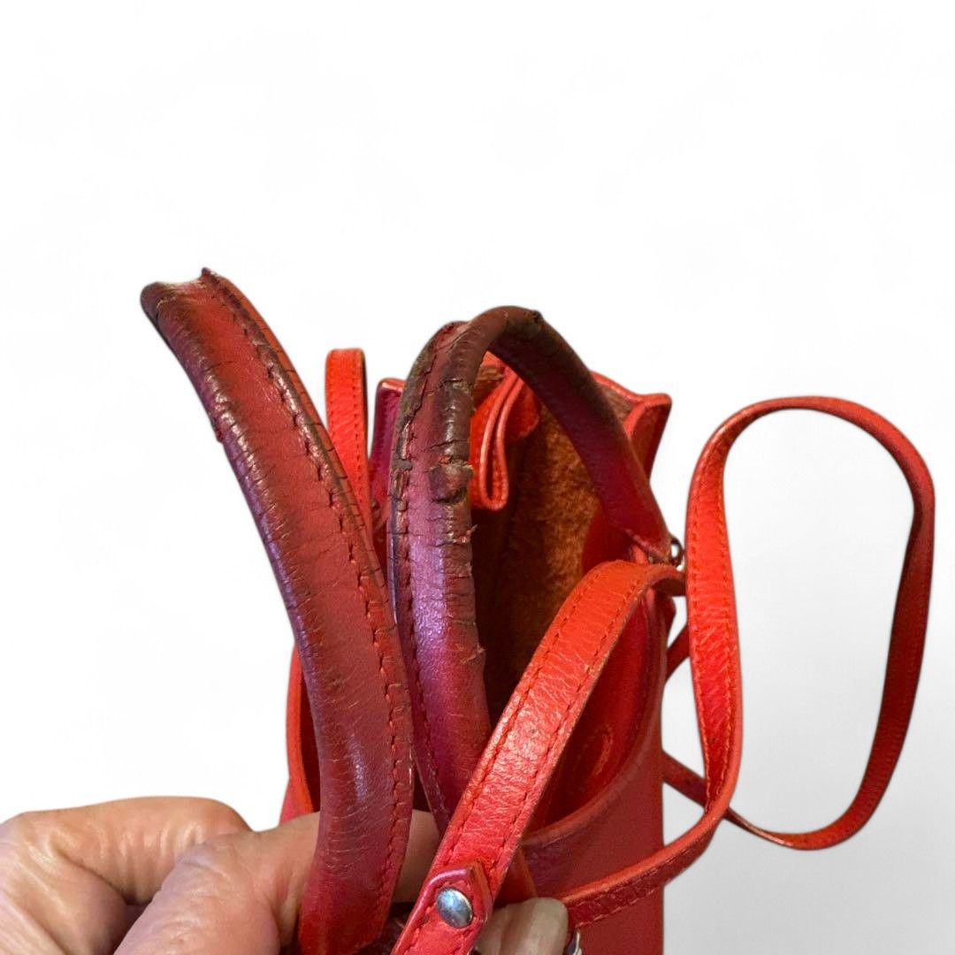 Balenciaga Balenciaga - Shoulder Bag Red Leather Handbag Size ONE SIZE - 8 Thumbnail