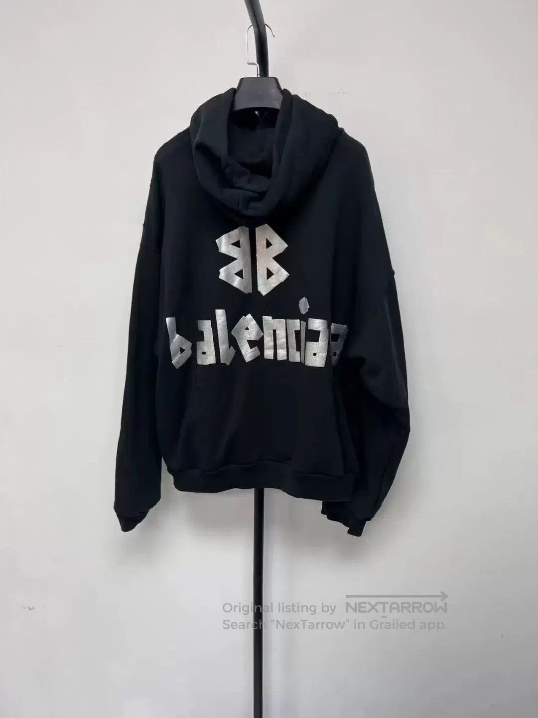 Balenciaga balenciaga logo print hooded sweatshirt. Size US M / EU 48-50 / 2 - 2 Thumbnail