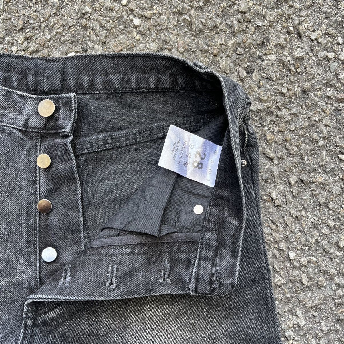 MNML MNML Flare Black Denim Jeans Size US 28 / EU 44 - 6 Thumbnail