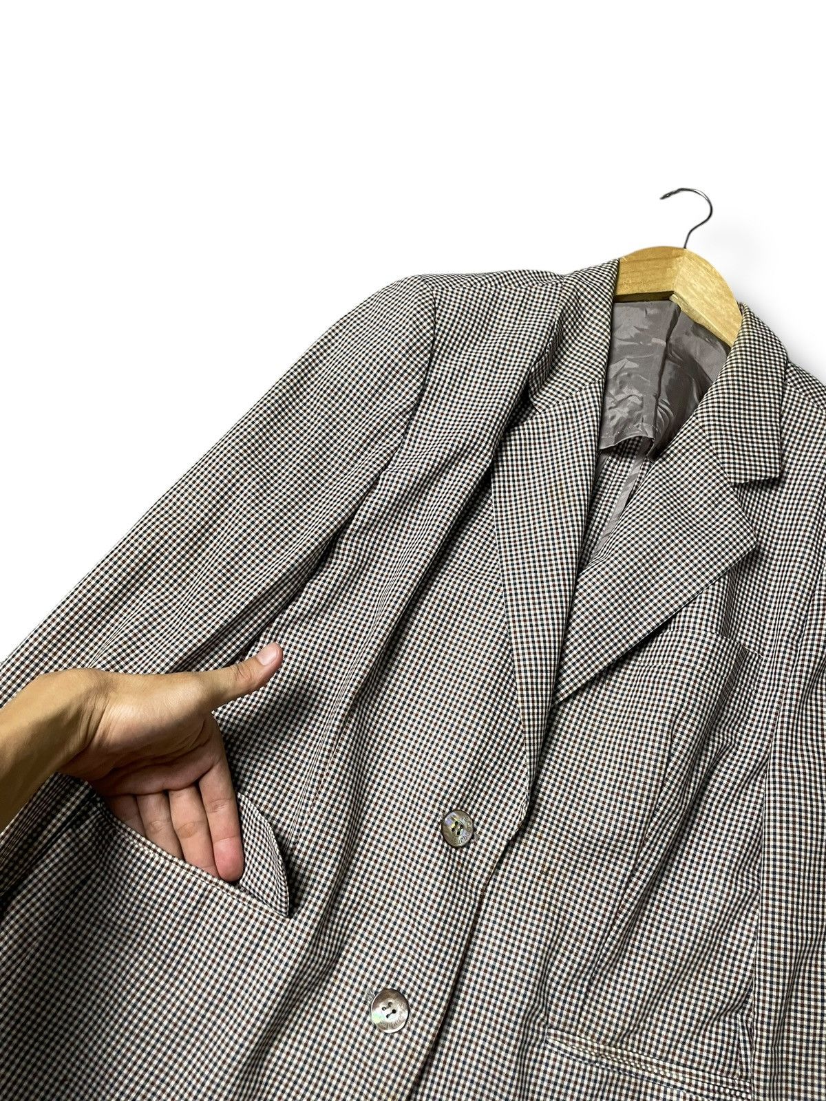 Burberry × Designer × Vintage Vintage BURBERRY Checkered Blazer (104) Size US XXS / EU 40 - 4 Thumbnail
