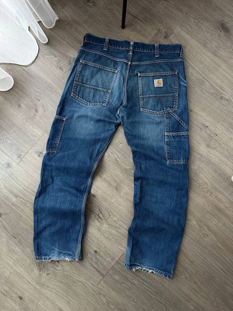 Carhartt × Carhartt Wip × Vintage Vintage Distressed Carhartt Trax Denim Pants Size US 34 / EU 50 - 4 Thumbnail