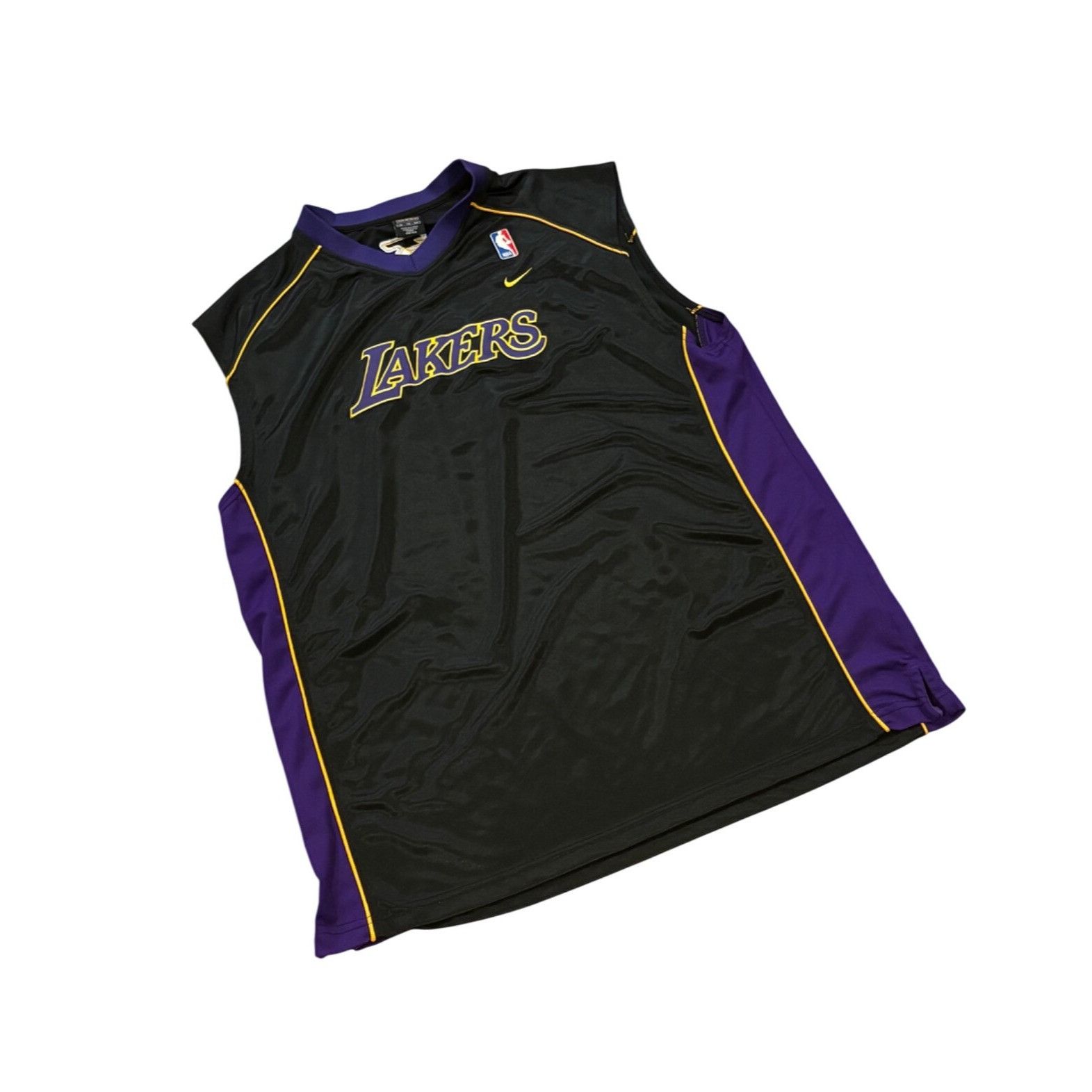 Nike Nike Team Los Angeles Lakers NBA Shooting Warmup Shirt Size US XL / EU 56 / 4 - 3 Thumbnail