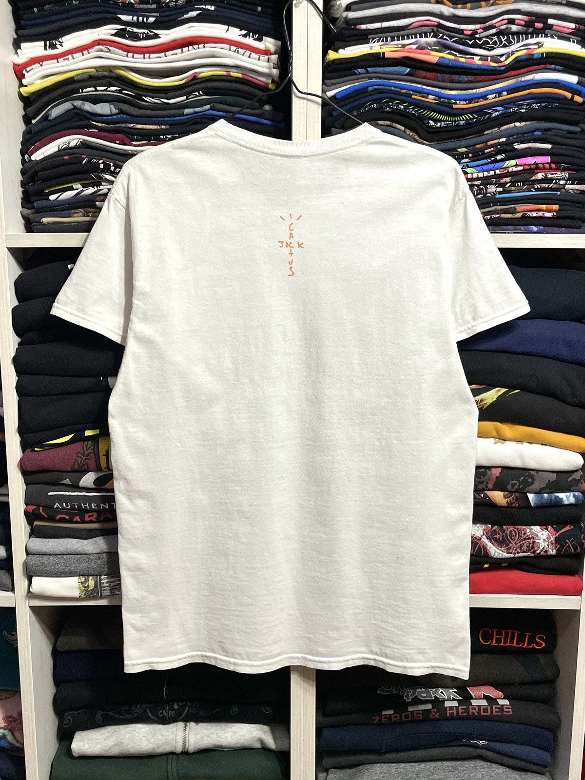 Travis Scott Travis Scott Cactus Jack Flame Logo T-Shirt Size S White Size US S / EU 44-46 / 1 - 10 Thumbnail
