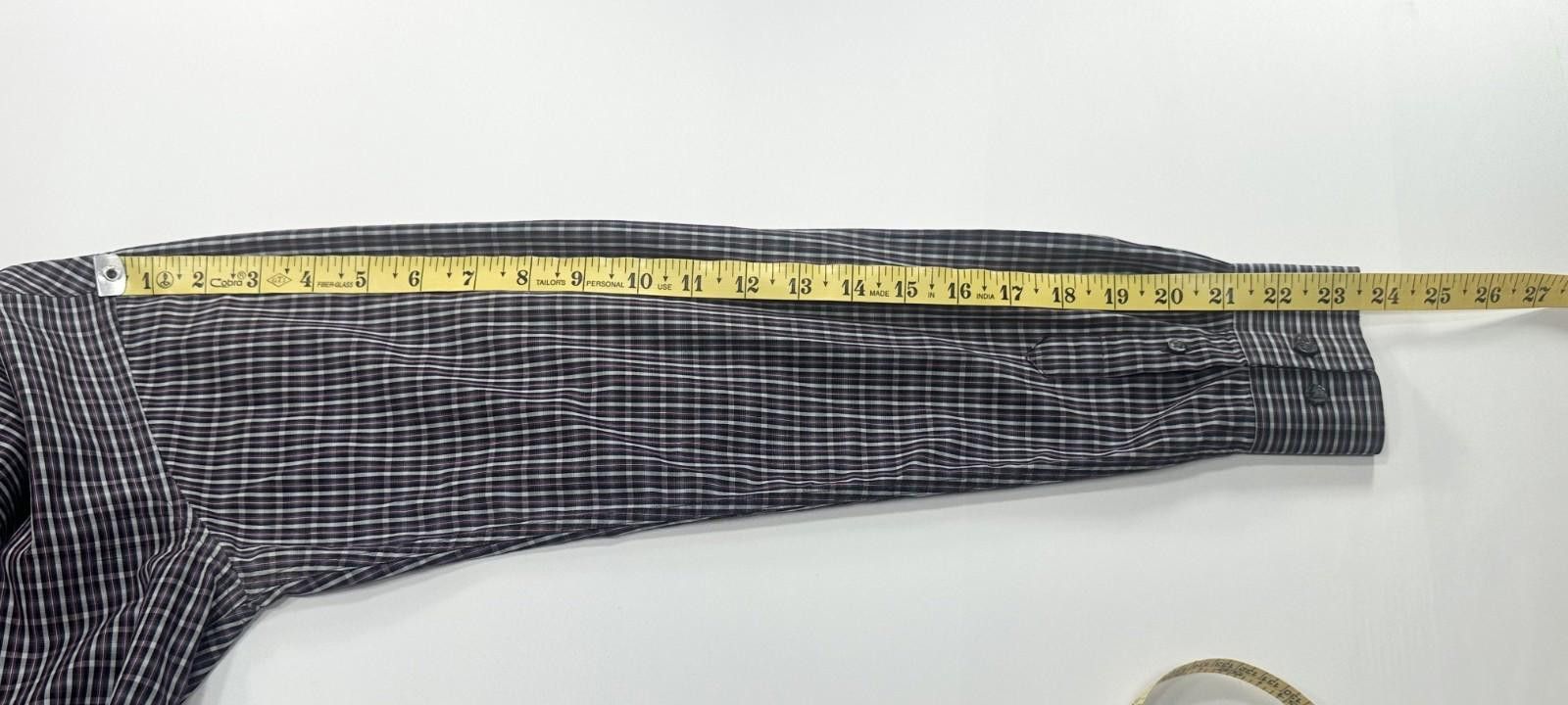 DKNY DKNY 100% Cotton Striped Multicolor Plaid Button-Up Men's M Size US M / EU 48-50 / 2 - 5 Thumbnail