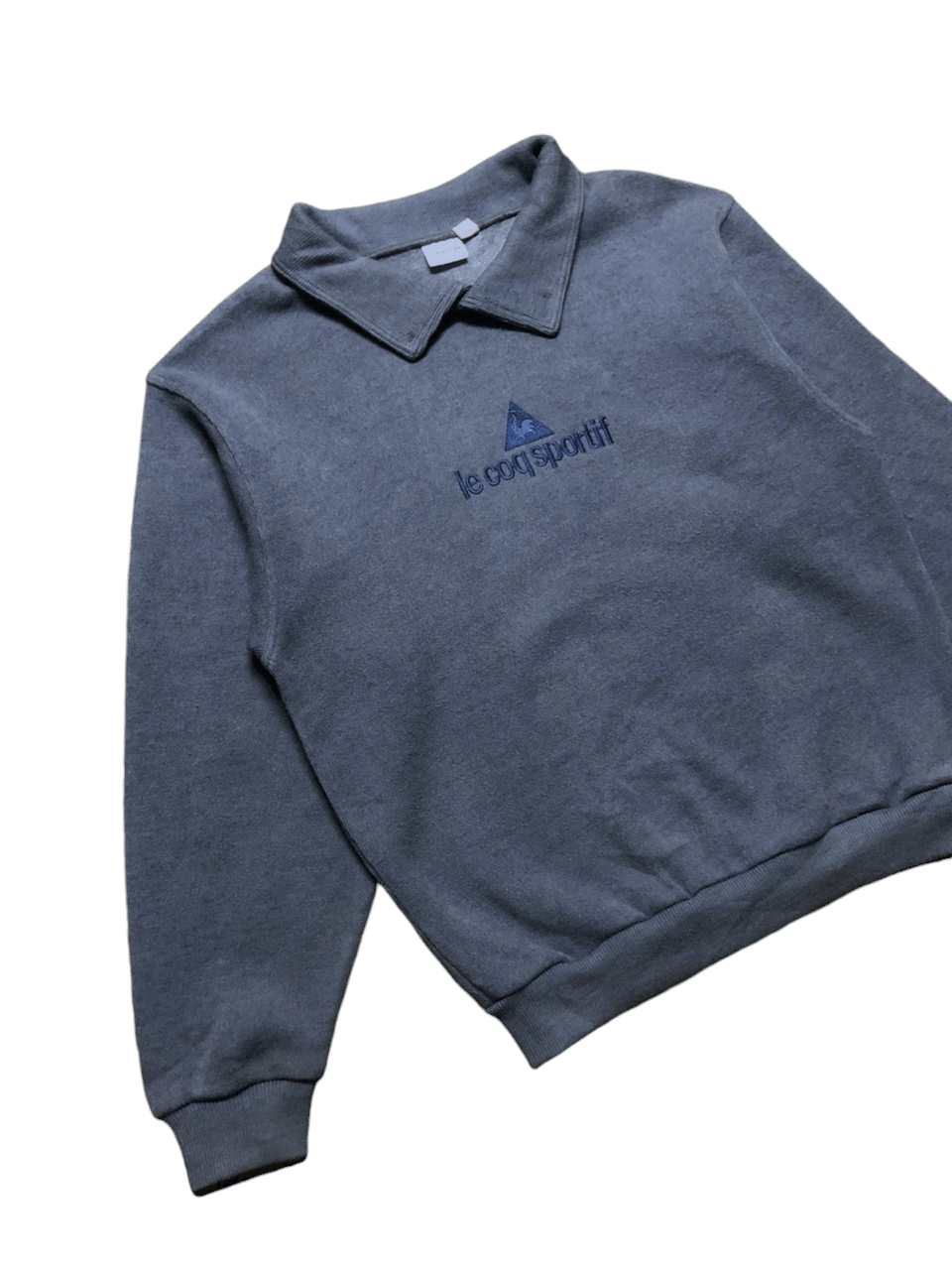Vintage 90s Le Coq Sportif Center Logo Collar Sweatshirt