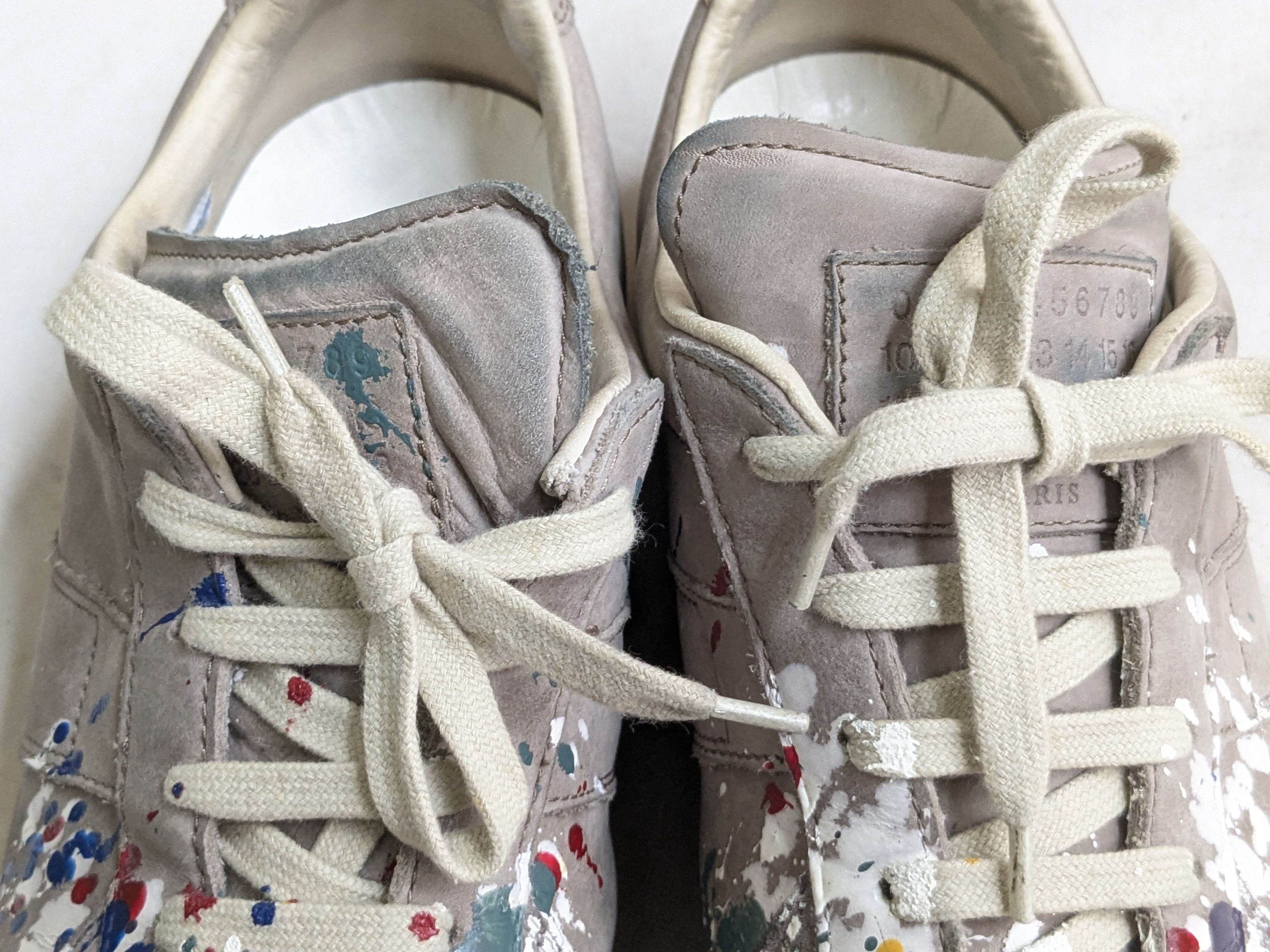 Maison Margiela Maison Margiela Replica GAT Gray Paint Splatter 12 45 Size US 12 / EU 45 - 7 Thumbnail