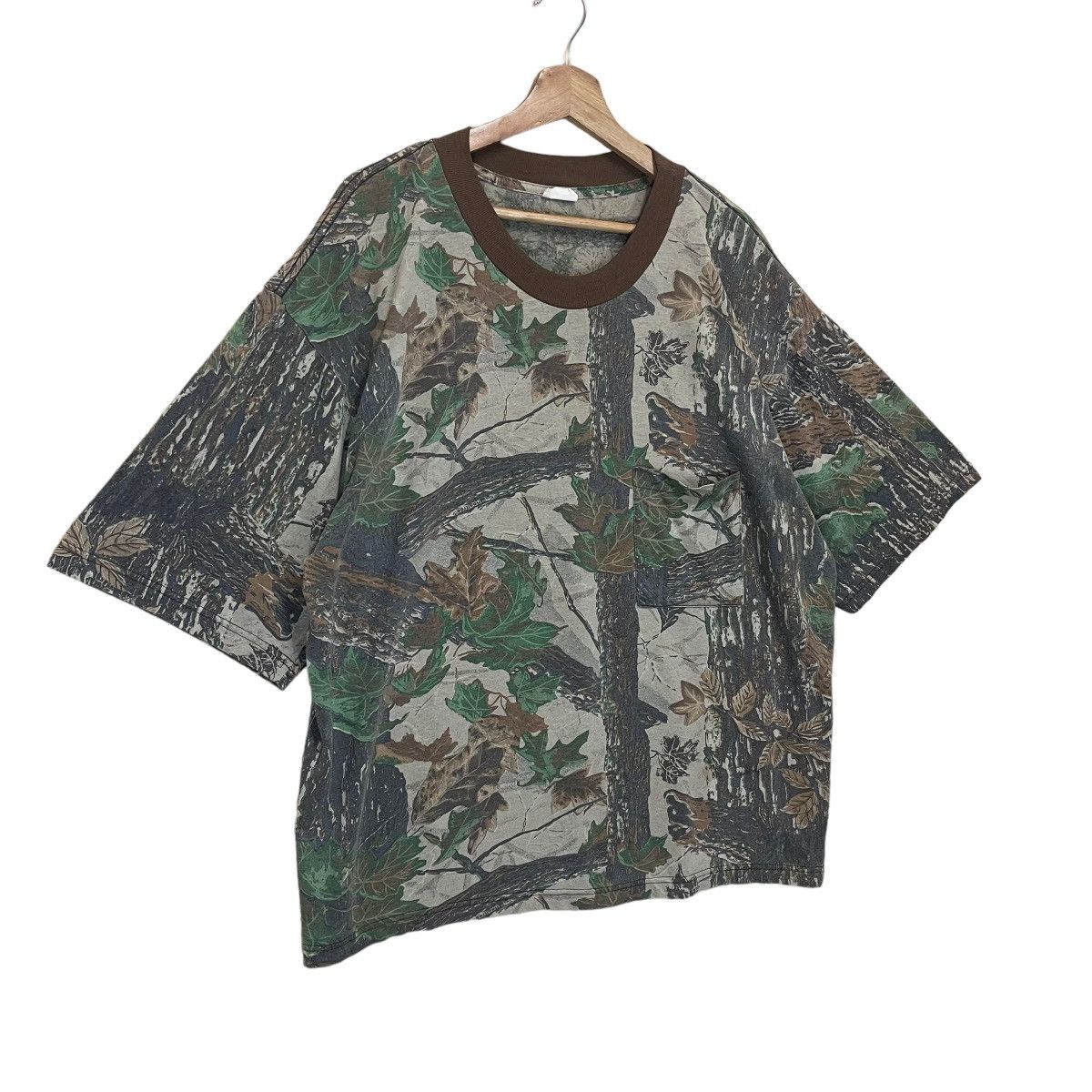 Japanese Brand Vintage 90s Real Tree Crewneck Tee Size US XL / EU 56 / 4 - 2 Thumbnail