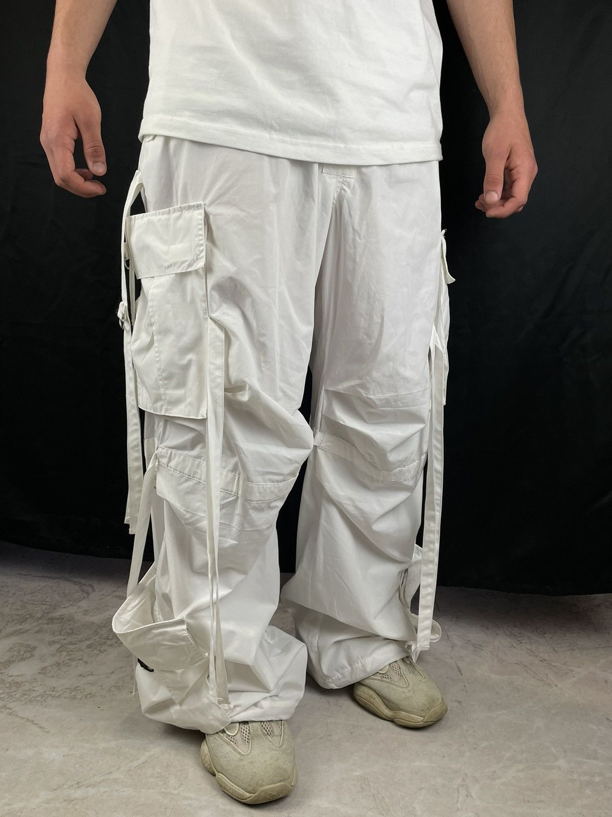 If Six Was Nine × Japanese Brand Junya Watanabe Rick Owens Style Bondage Cargo Baggy Pant Size US 38 / EU 54 - 21 Thumbnail