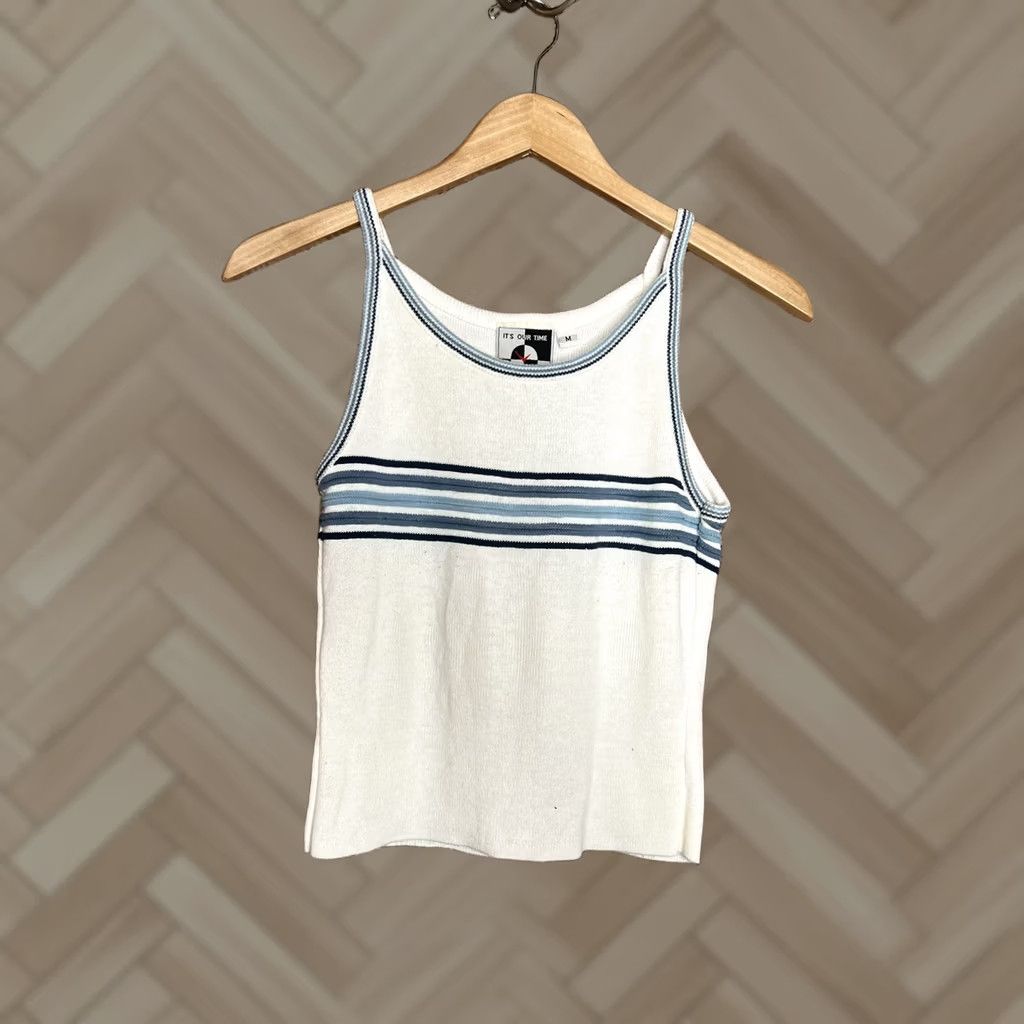 Vintage Its Our Time Tank Womens White M Size Tank Top M Womens White Its Our Time Tank Top Shirt Size M / US 6-8 / IT 42-44 - 1 Thumbnail