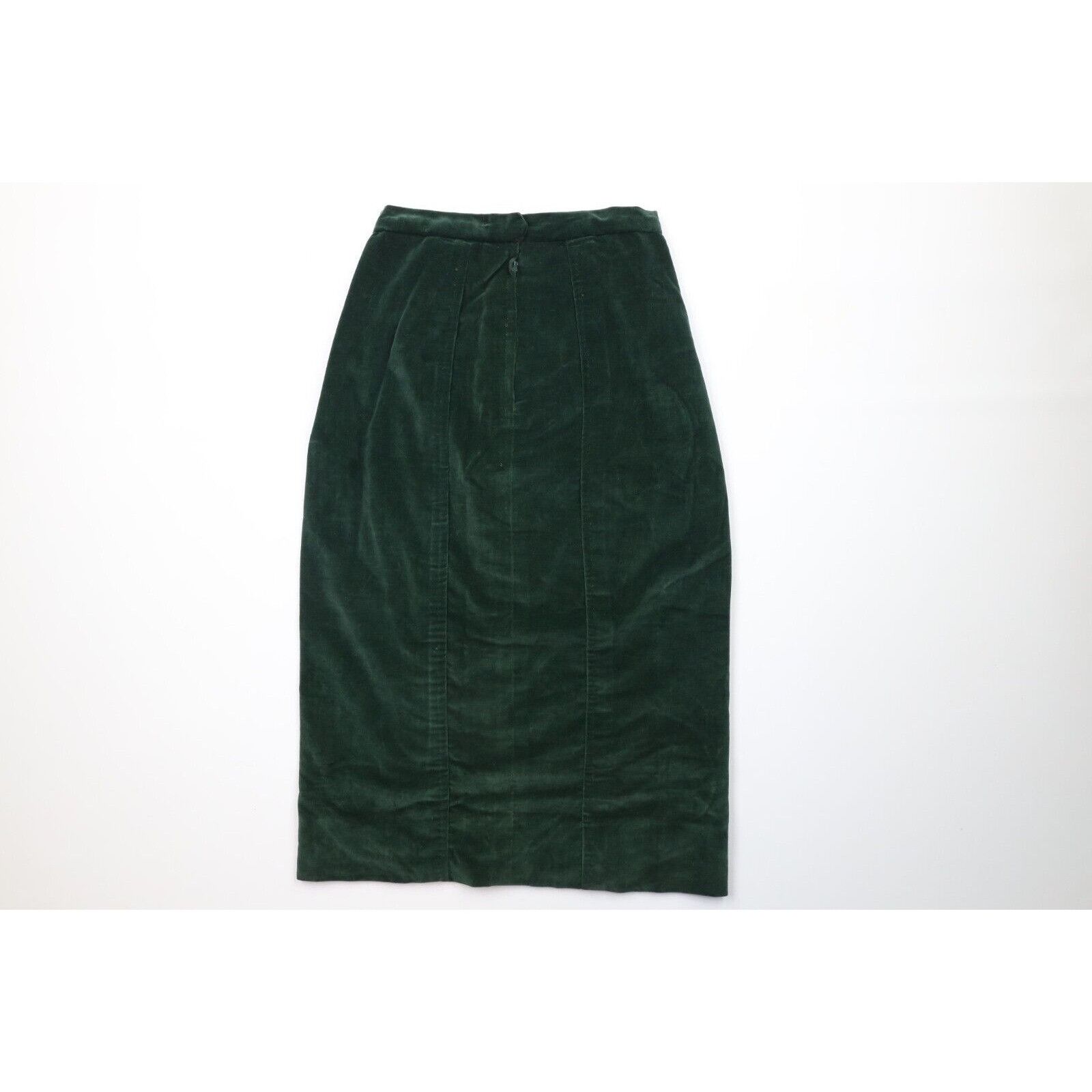 Vintage Vintage 50s 60s Streetwear Faded Velvet Velour Skirt Size 25" / US 0 / IT 36 - 6 Thumbnail