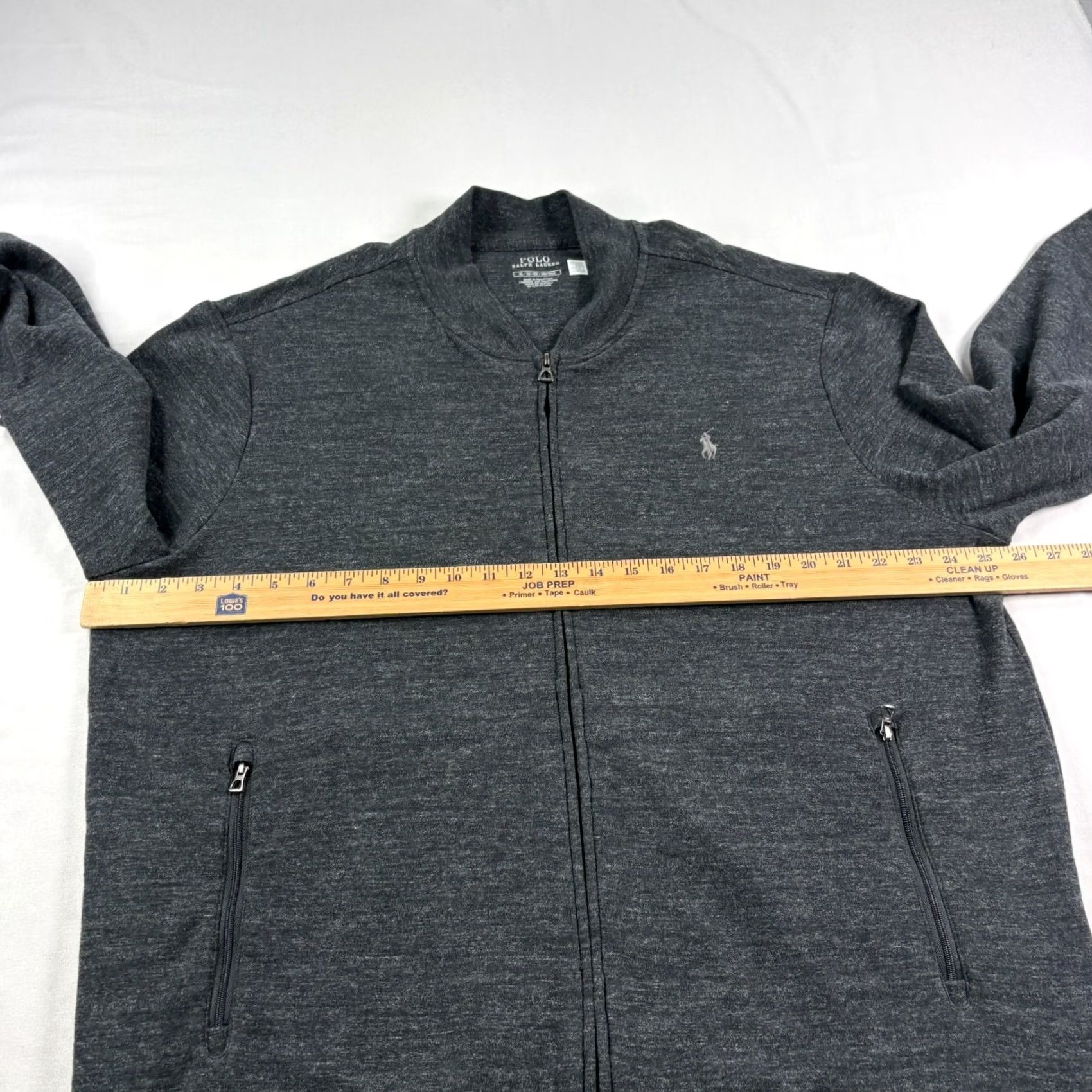 Polo Ralph Lauren Polo Ralph Lauren Jacket Baseball Full Zip Bomber XL MenGray Logo Casual Jacket Size US XL / EU 56 / 4 - 6 Thumbnail