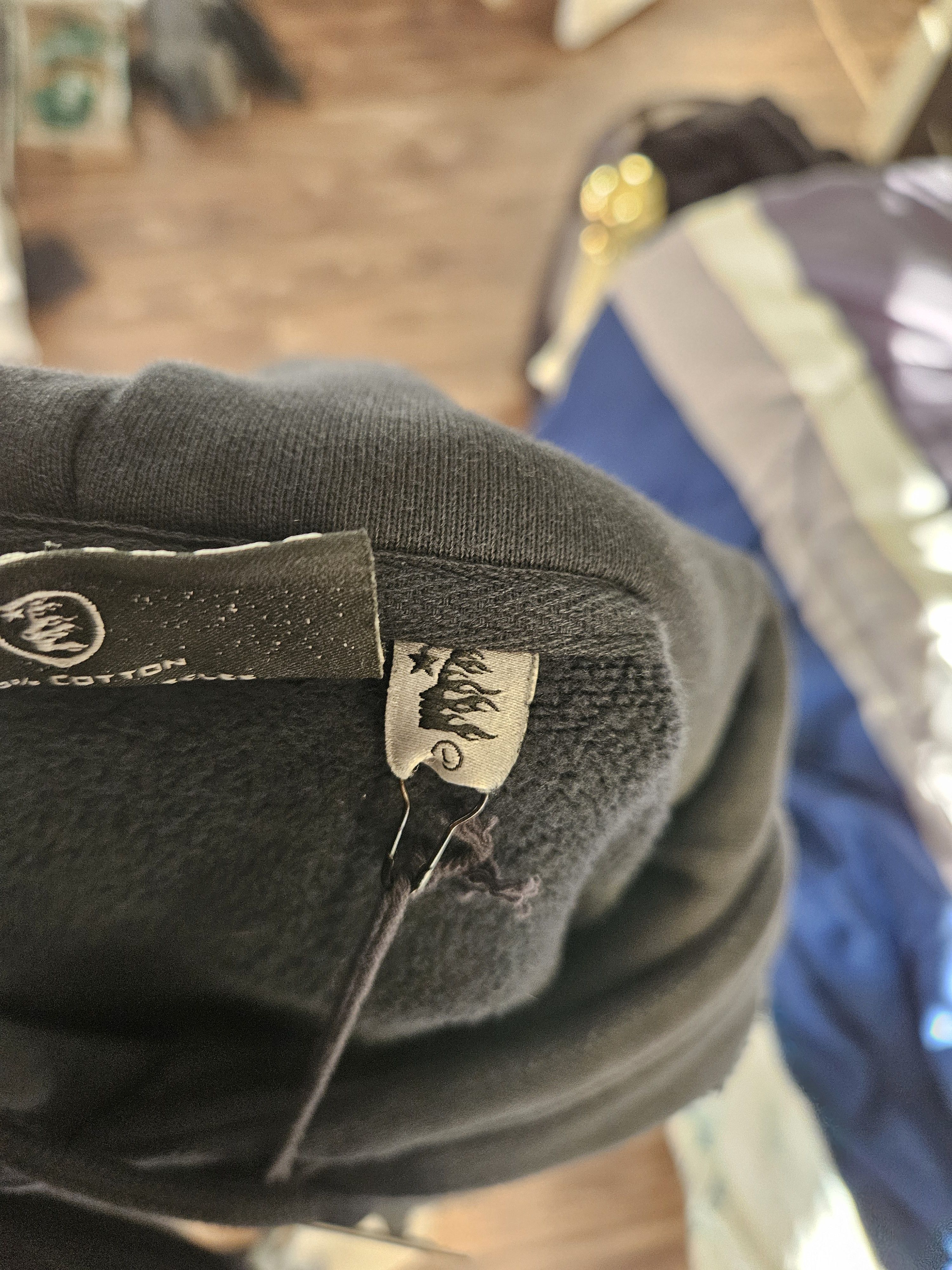 Complex × HELLSTAR ComplexCon Dark Ohm Oversized Distressed Black Hoodie Size US L / EU 52-54 / 3 - 12 Thumbnail