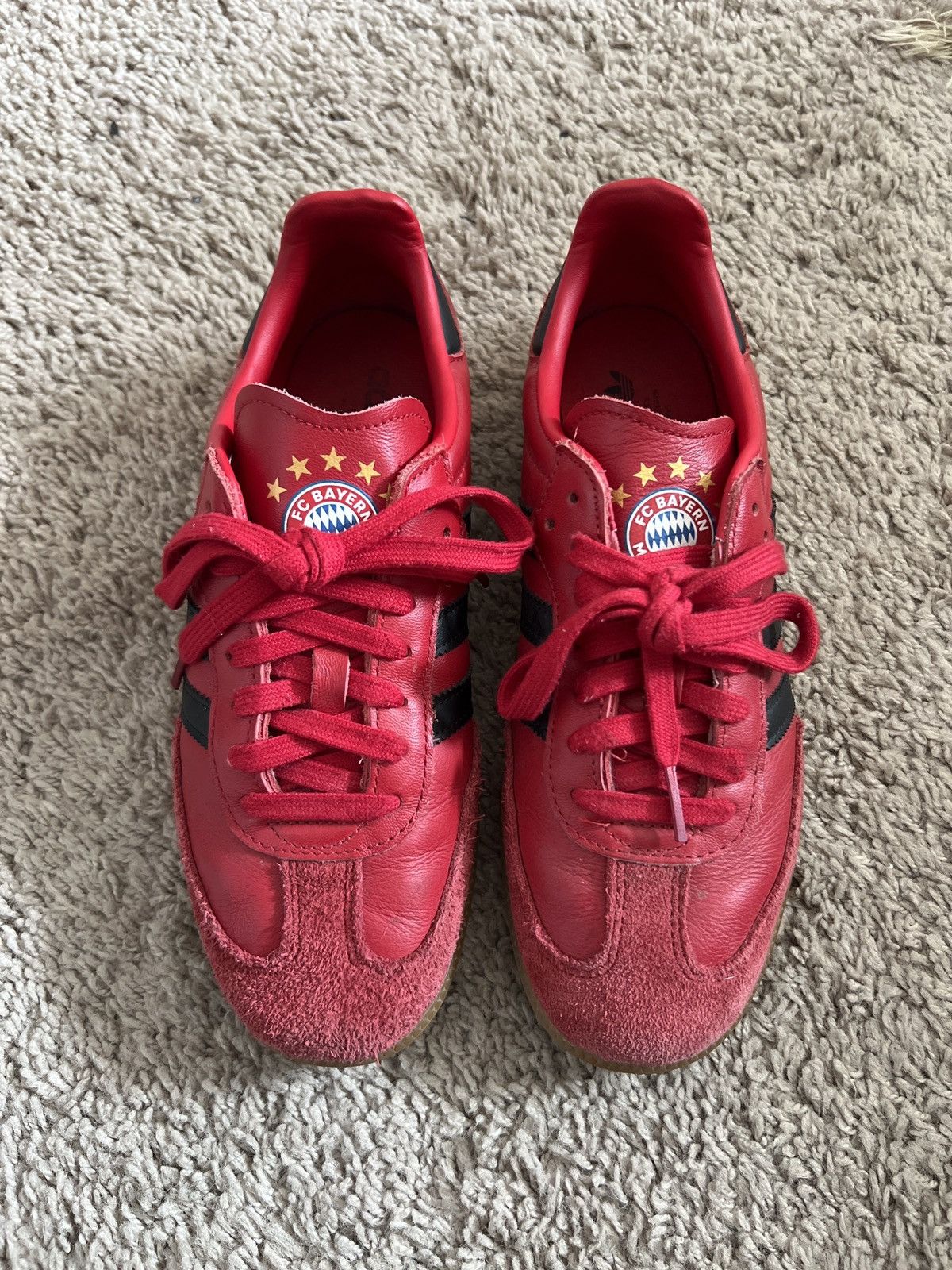 Adidas FC Bayern Munich x Samba Team 'Power Red Black Size US 7 / EU 40 - 4 Thumbnail