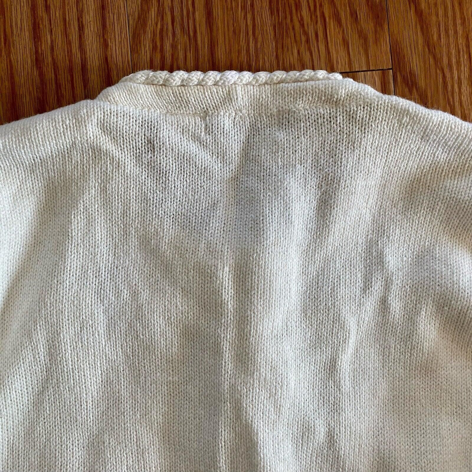 Other BP Design Vintage Ramie Knit White Sweater Womens XLarge Size XL / US 12-14 / IT 48-50 - 12 Thumbnail