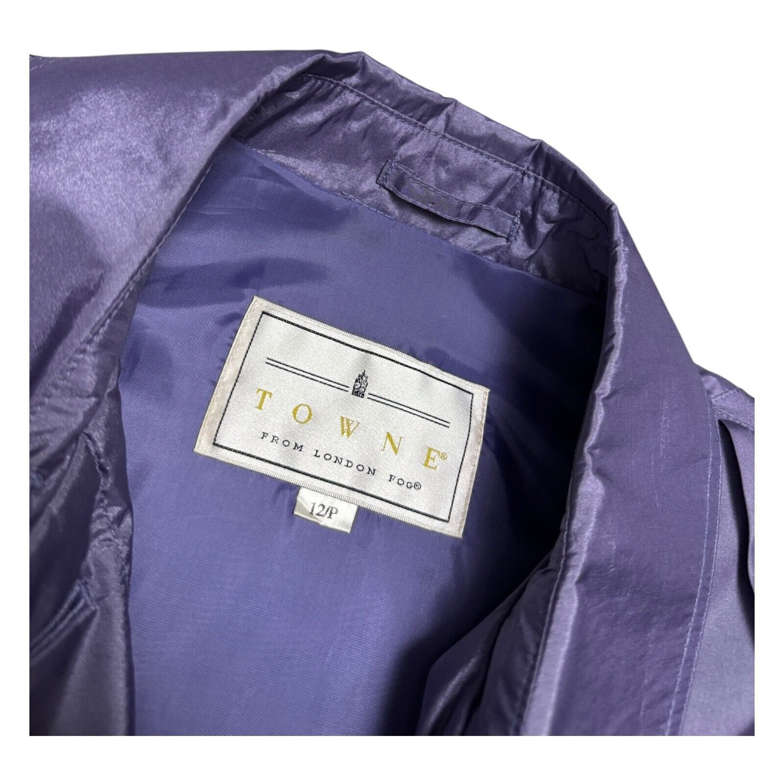 London Fog LONDON FOG Towne Shiny Designer Waterproof Trench Coat 12P Size XL / US 12-14 / IT 48-50 - 2 Thumbnail